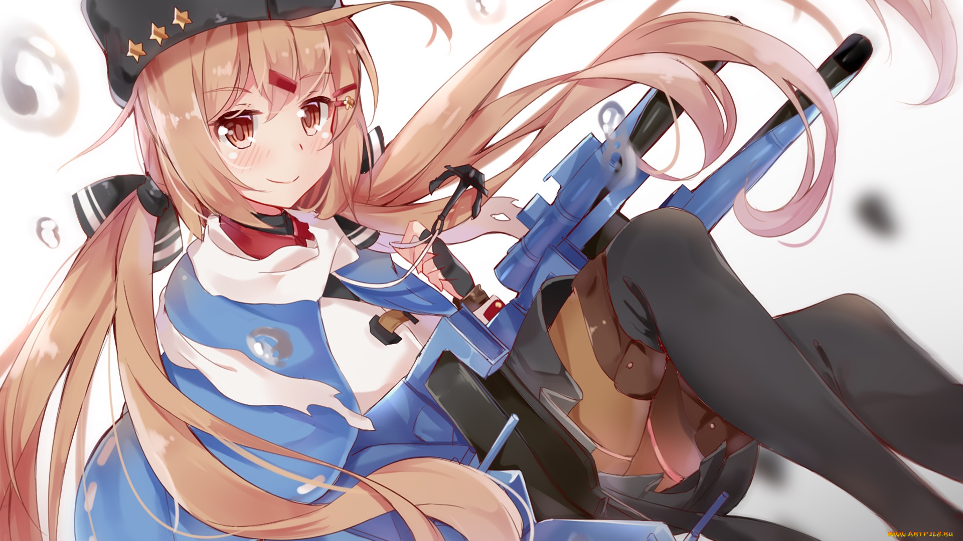 аниме, kantai, collection, девушка, фон, взгляд