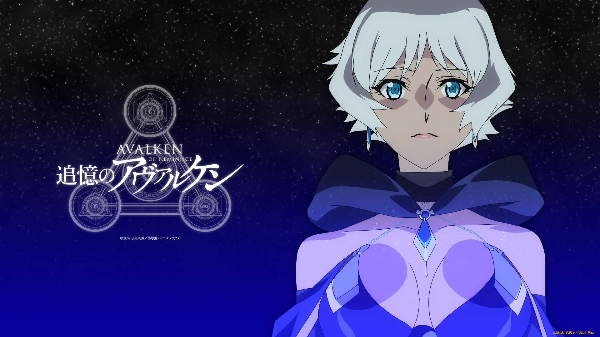 аниме, re, , creators, фон, взгляд, девушка