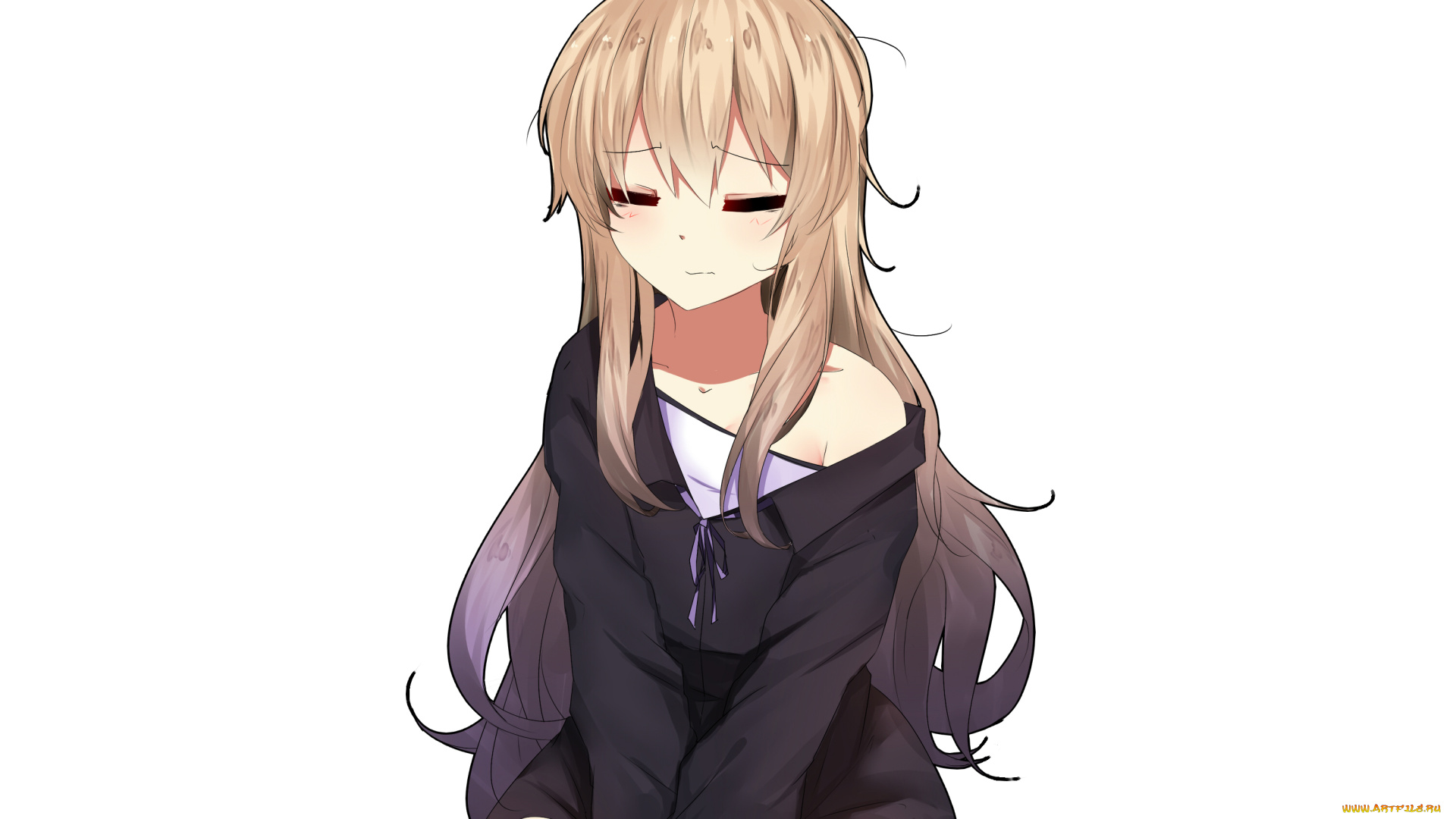 аниме, unknown, , другое, , взгляд, девушка, фон