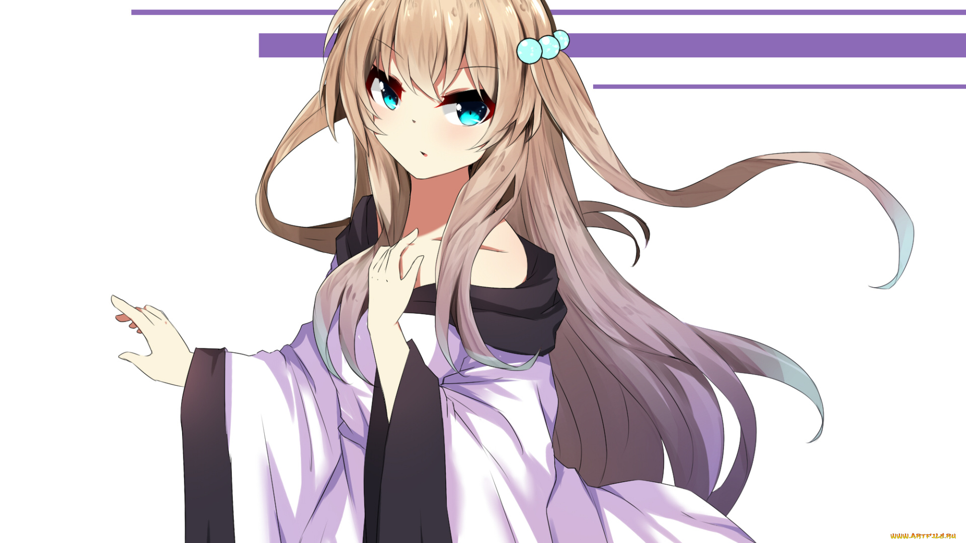 аниме, unknown, , другое, , взгляд, девушка, фон