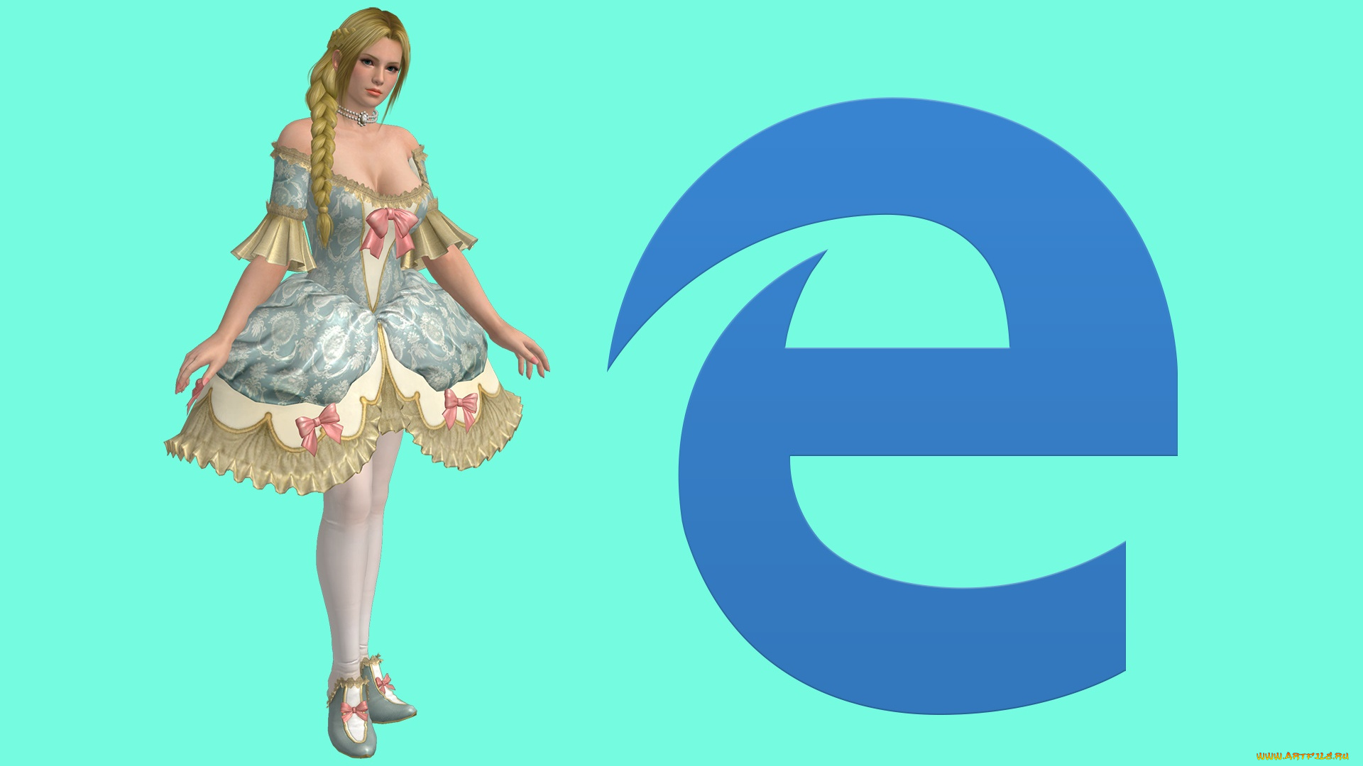 компьютеры, internet, explorer, девушка, взгляд, фон, логотип