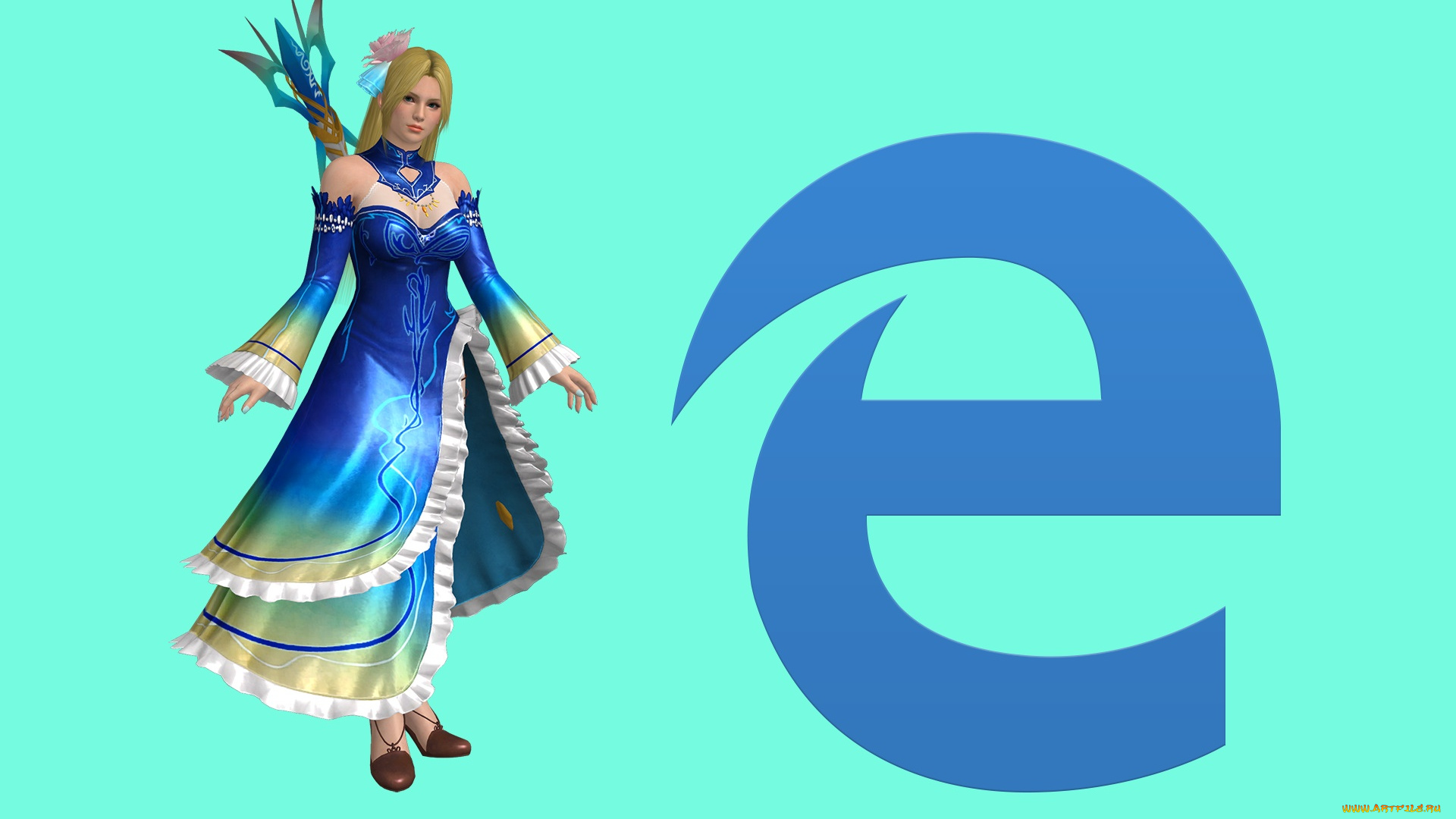 компьютеры, internet, explorer, девушка, взгляд, фон, логотип