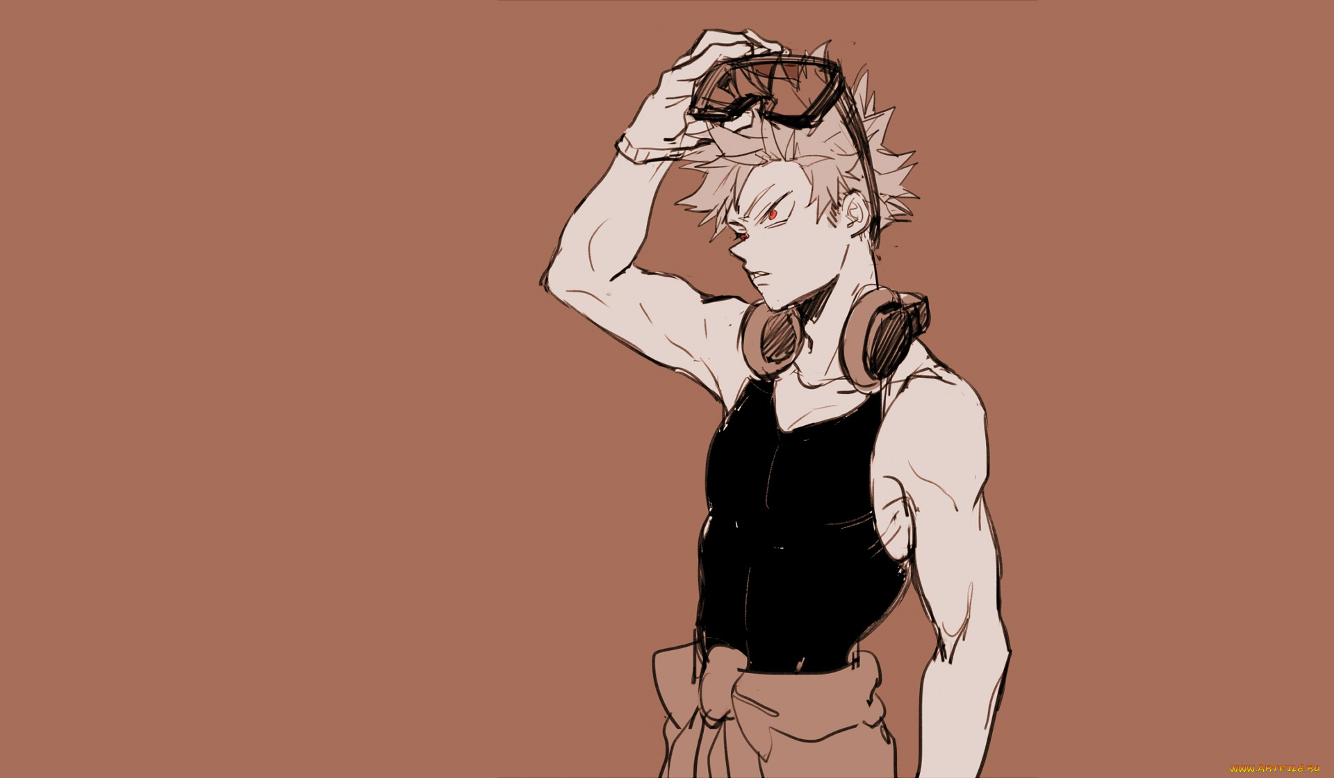 аниме, boku, no, hero, academia, bakugou, katsuki