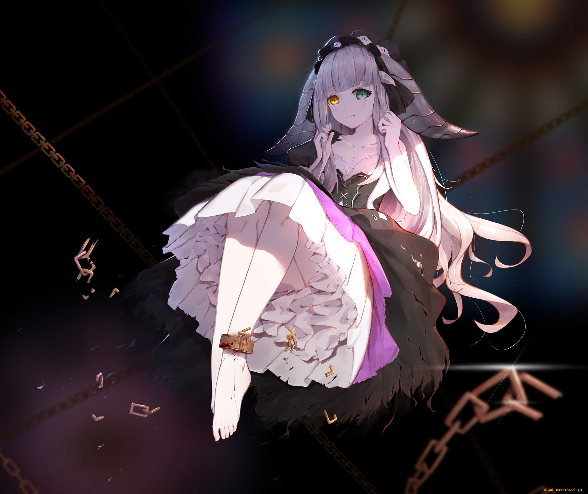 аниме, животные, , существа, девушка