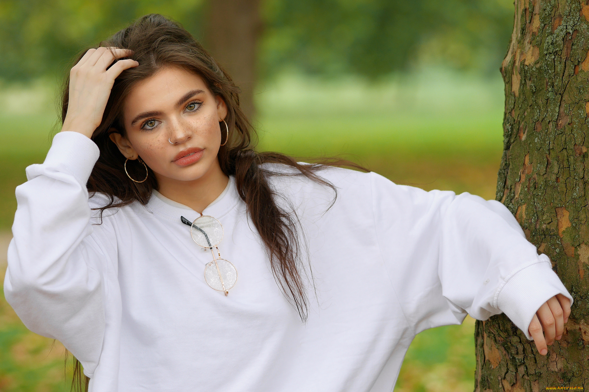 девушки, -unsort, , брюнетки, темноволосые, лицо, взгляд