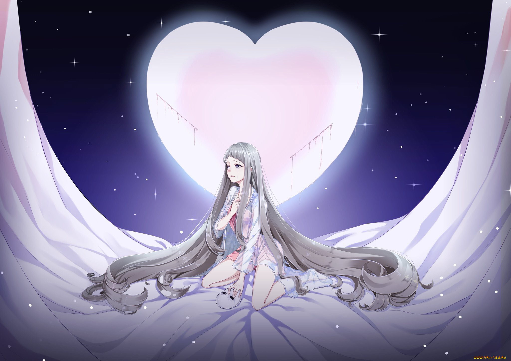 аниме, день, святого, валентина, девушка