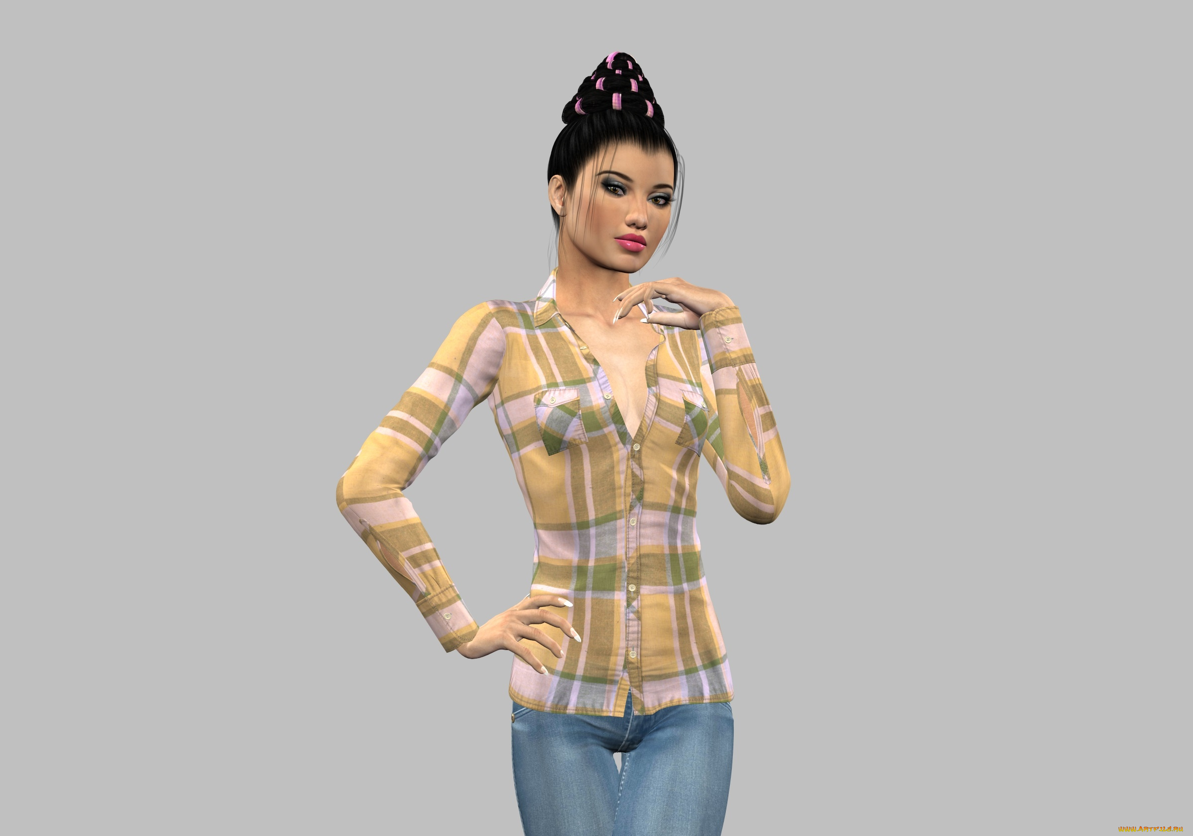 3д, графика, люди, , people, фон, девушка, взгляд