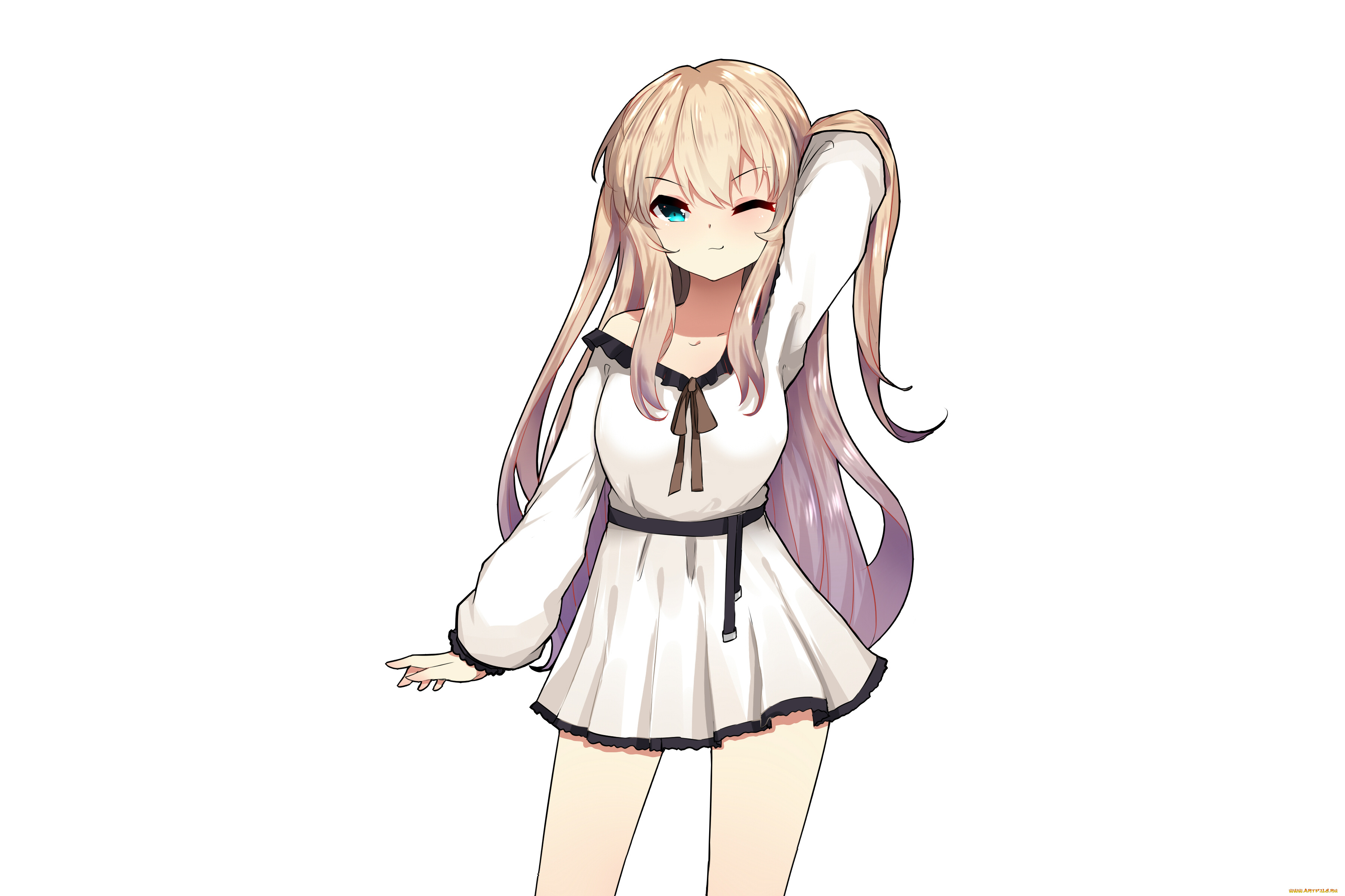 аниме, unknown, , другое, , фон, взгляд, девушка