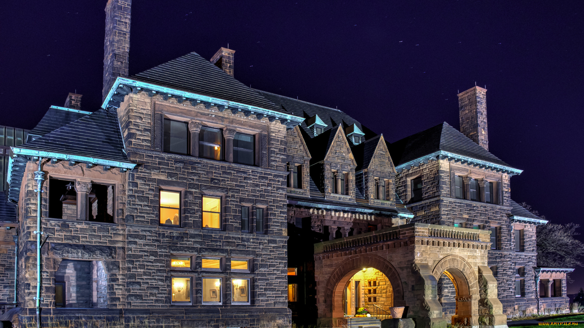 города, -, здания, , дома, простор