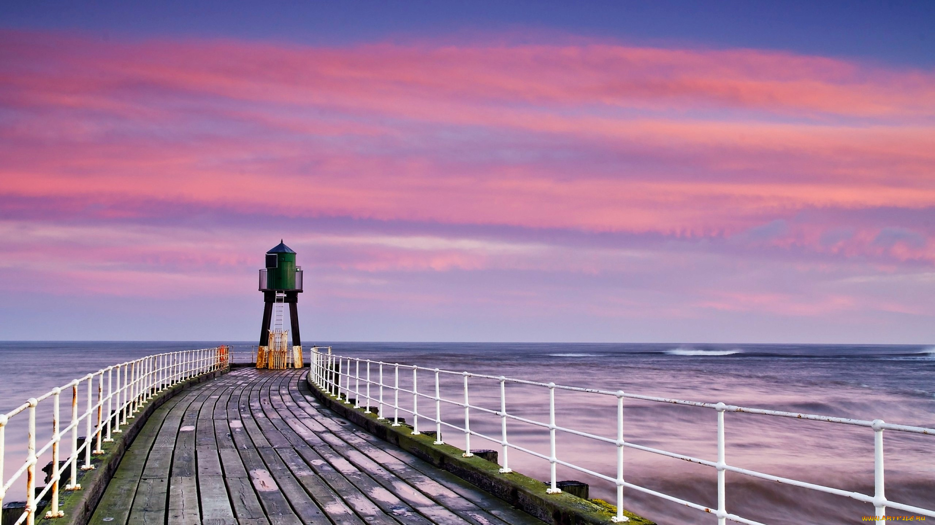 природа, маяки, небо, закат, море, маяк, причал
