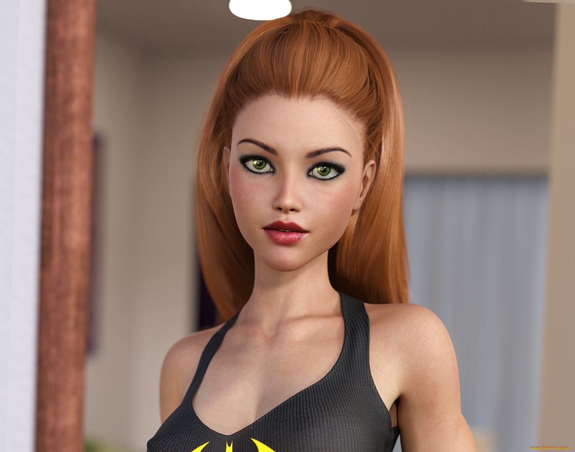 3д, графика, люди, , people, фон, взгляд, девушка