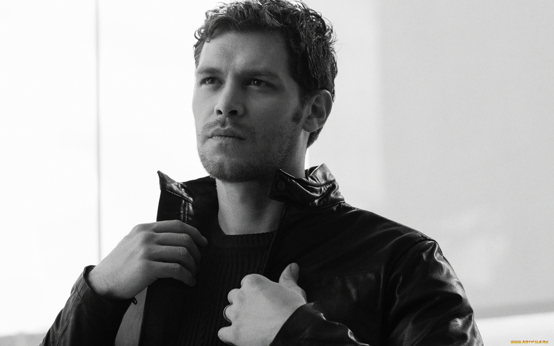 мужчины, joseph, morgan, джозеф, морган, портрет, английский, актер, мужчина, монохромный