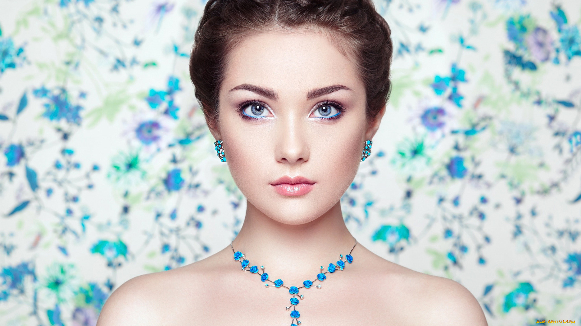 девушки, александра, бруцкая, серьги, колье, макияж, взгляд