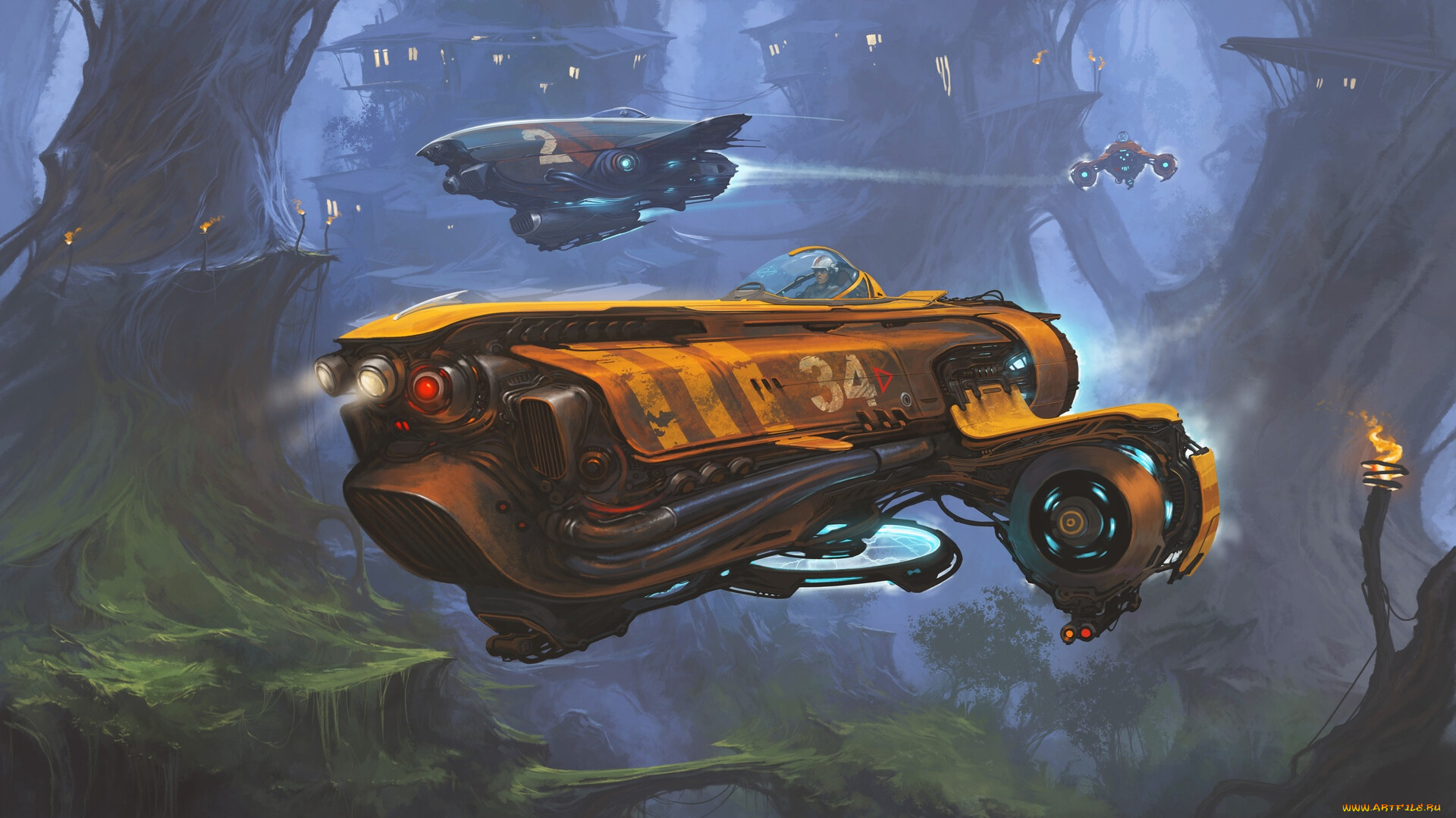 фэнтези, космические, корабли, , звездолеты, , станции, jungle, squad, alejandro, burdisio