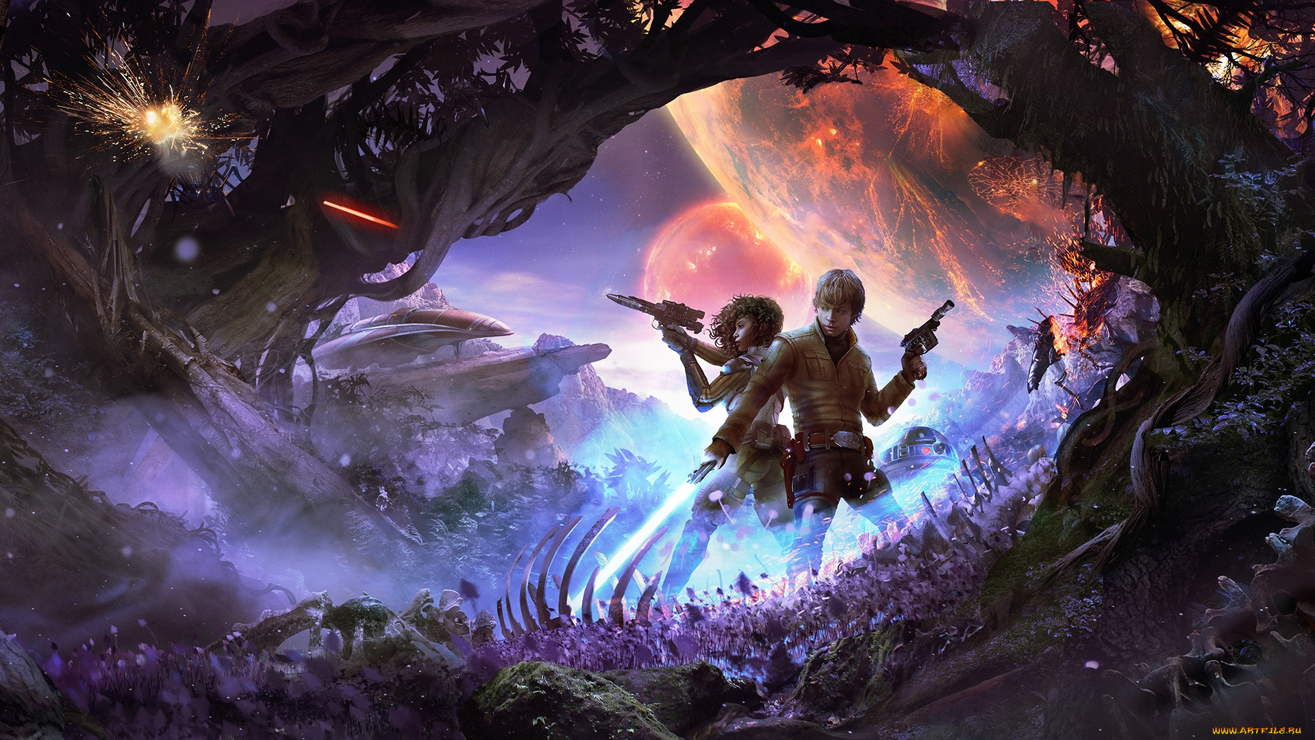 фэнтези, _star, wars, star, wars, heir, to, the, jedi, seed, seven