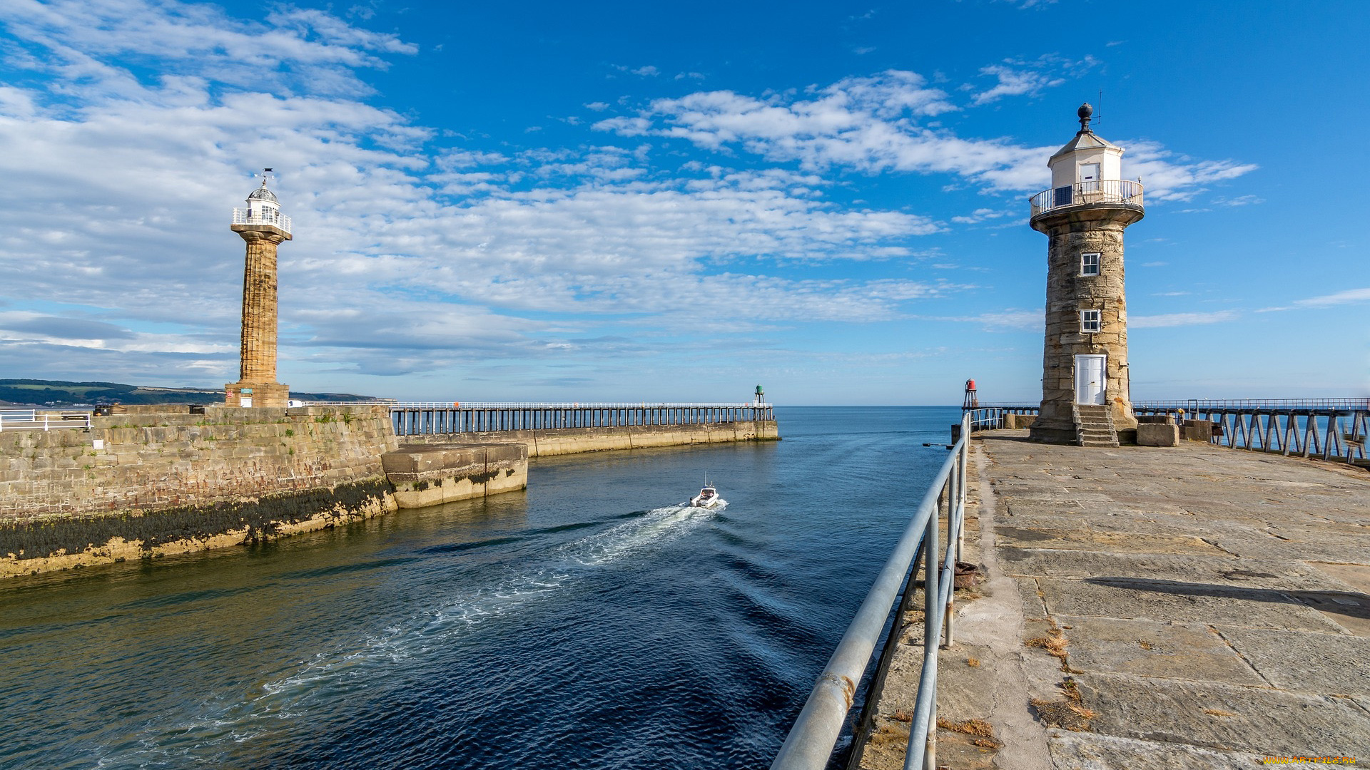 природа, маяки, пирс, маяк, море