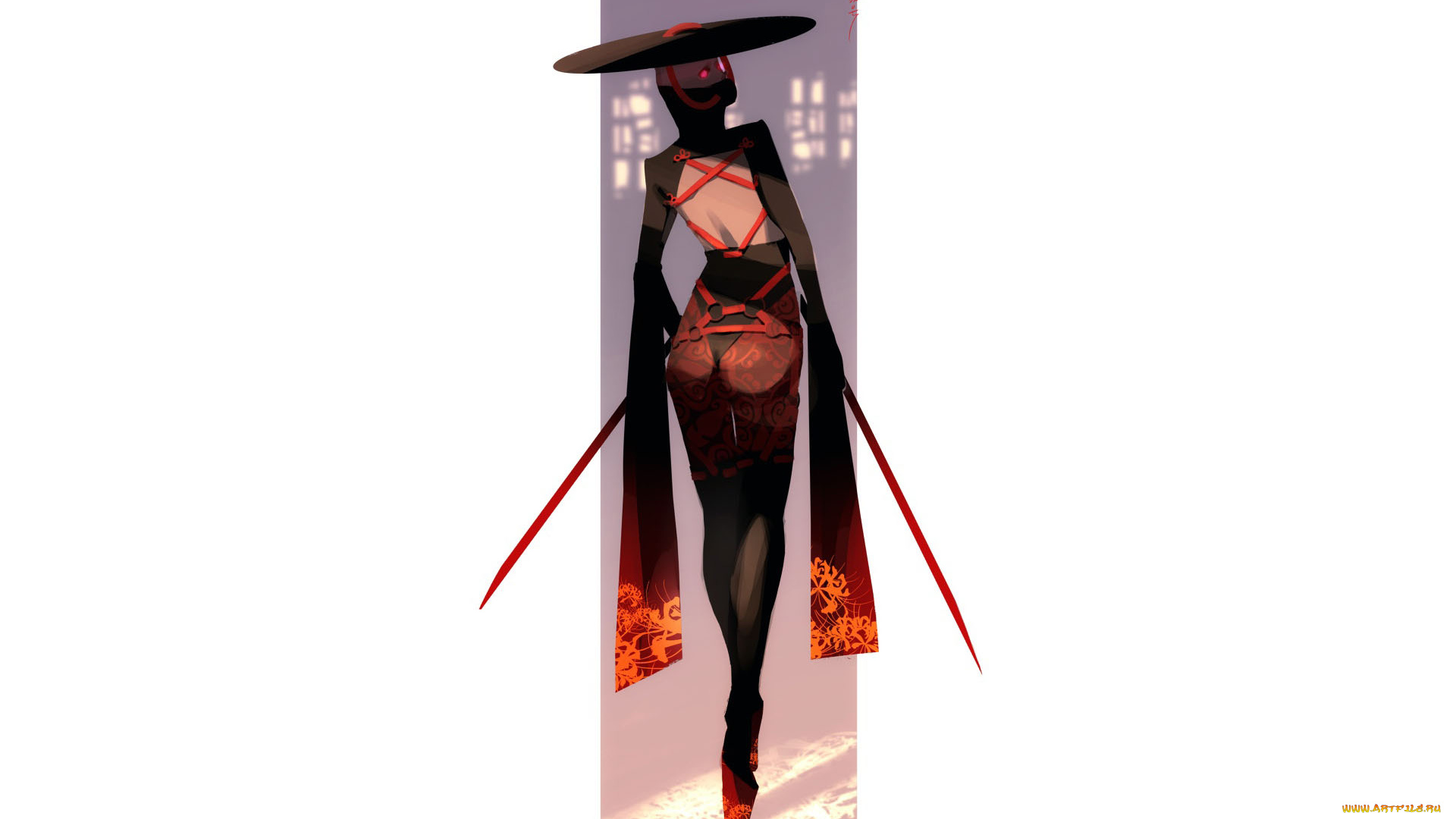 фэнтези, девушки, девушка, шляпа, мечи