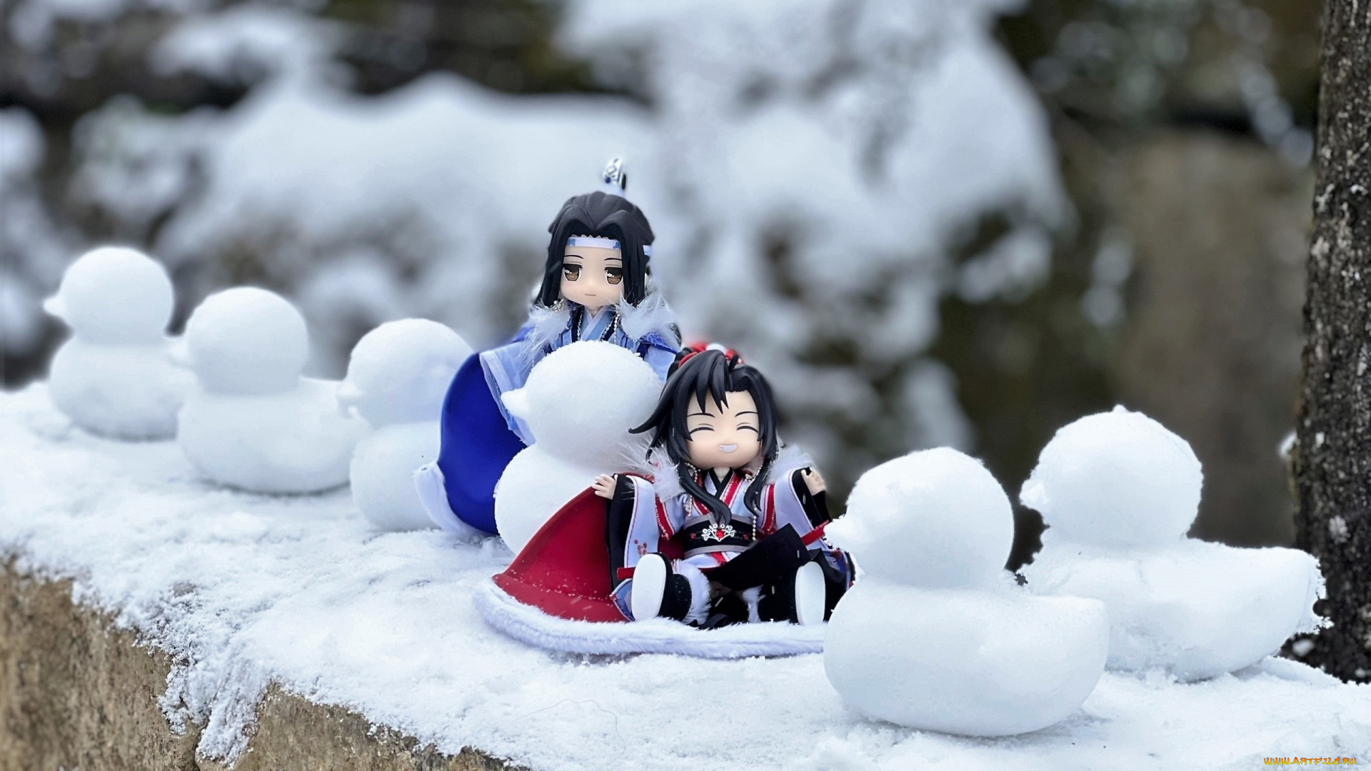 разное, куклы, вэй, усянь, лань, ванцзи, снеговики