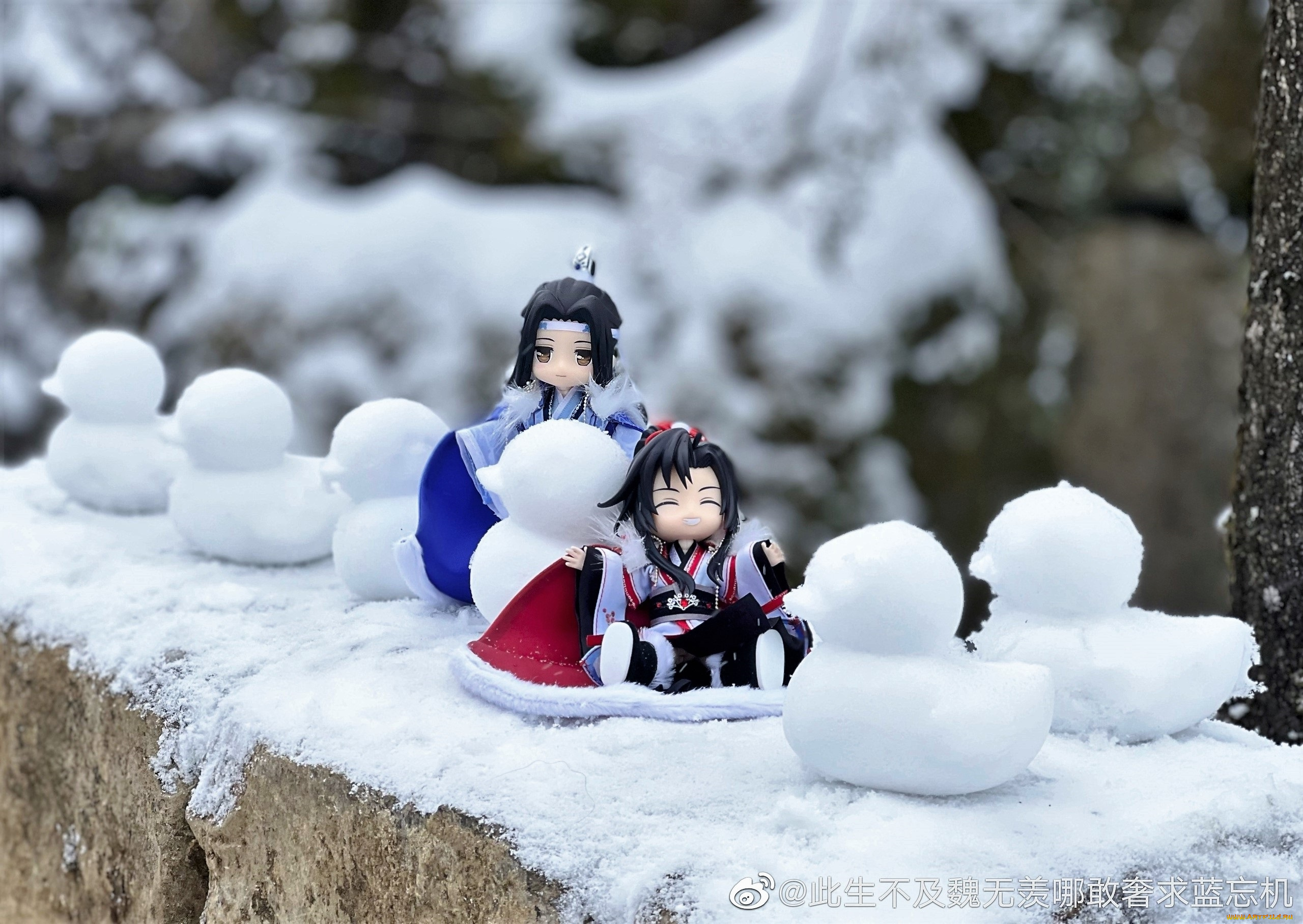 разное, куклы, вэй, усянь, лань, ванцзи, снеговики
