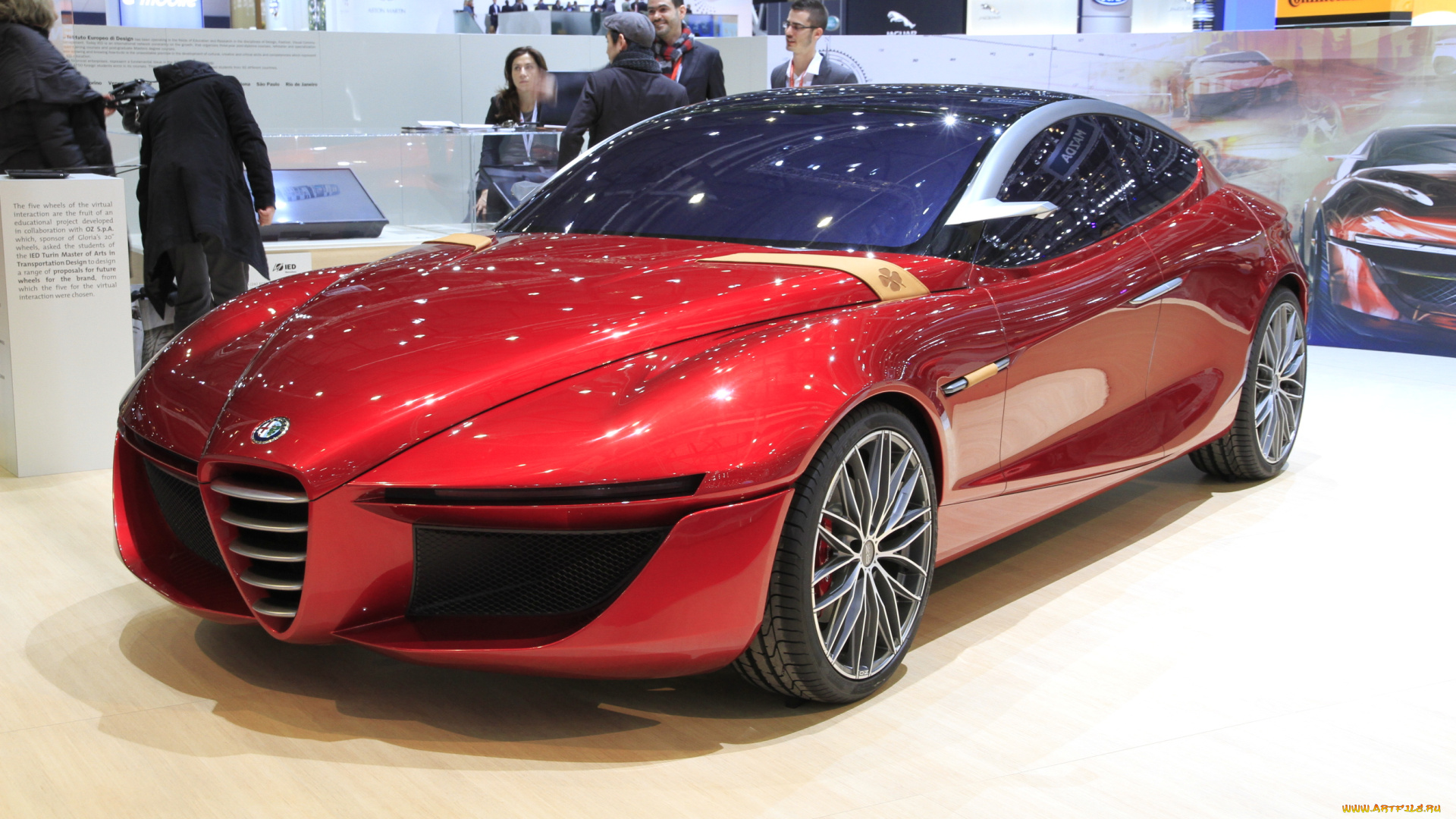 alfa, romeo, gloria, автомобили, выставки, и, уличные, фото, красный, люди, салон, выставка