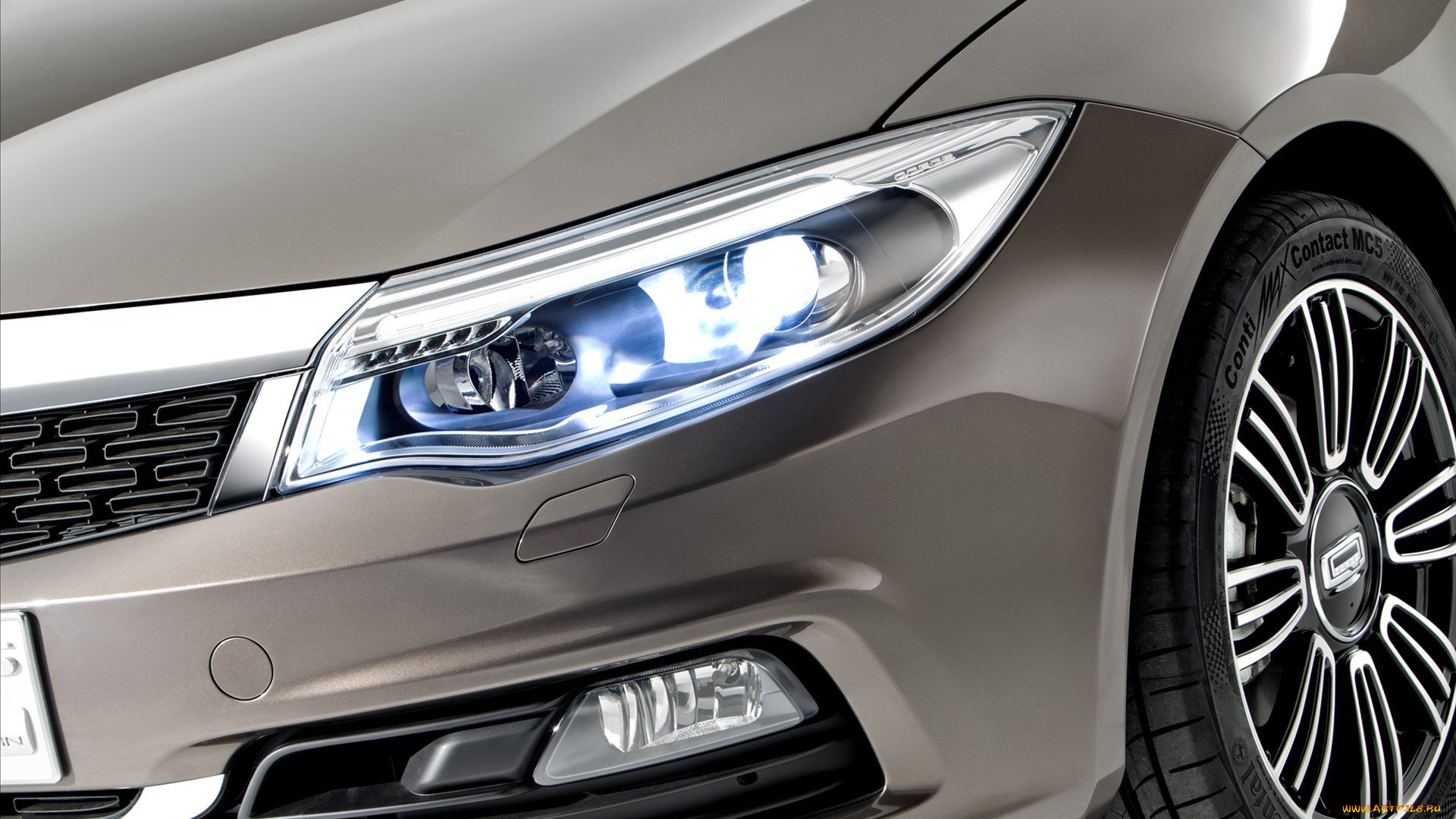 qoros, march, автомобили, фрагменты, автомобиля, серебристый, фара