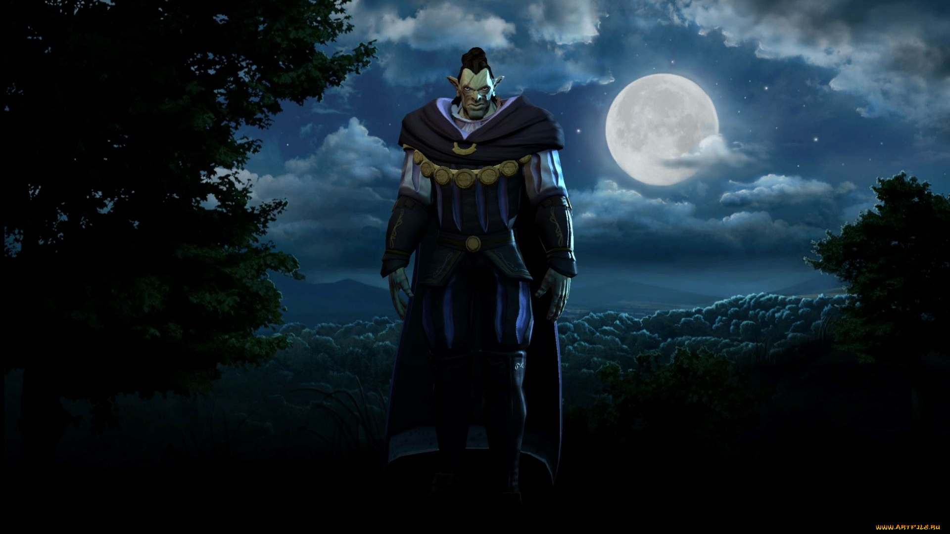 видео, игры, age, of, wonders, iii, орк, плащ, луна