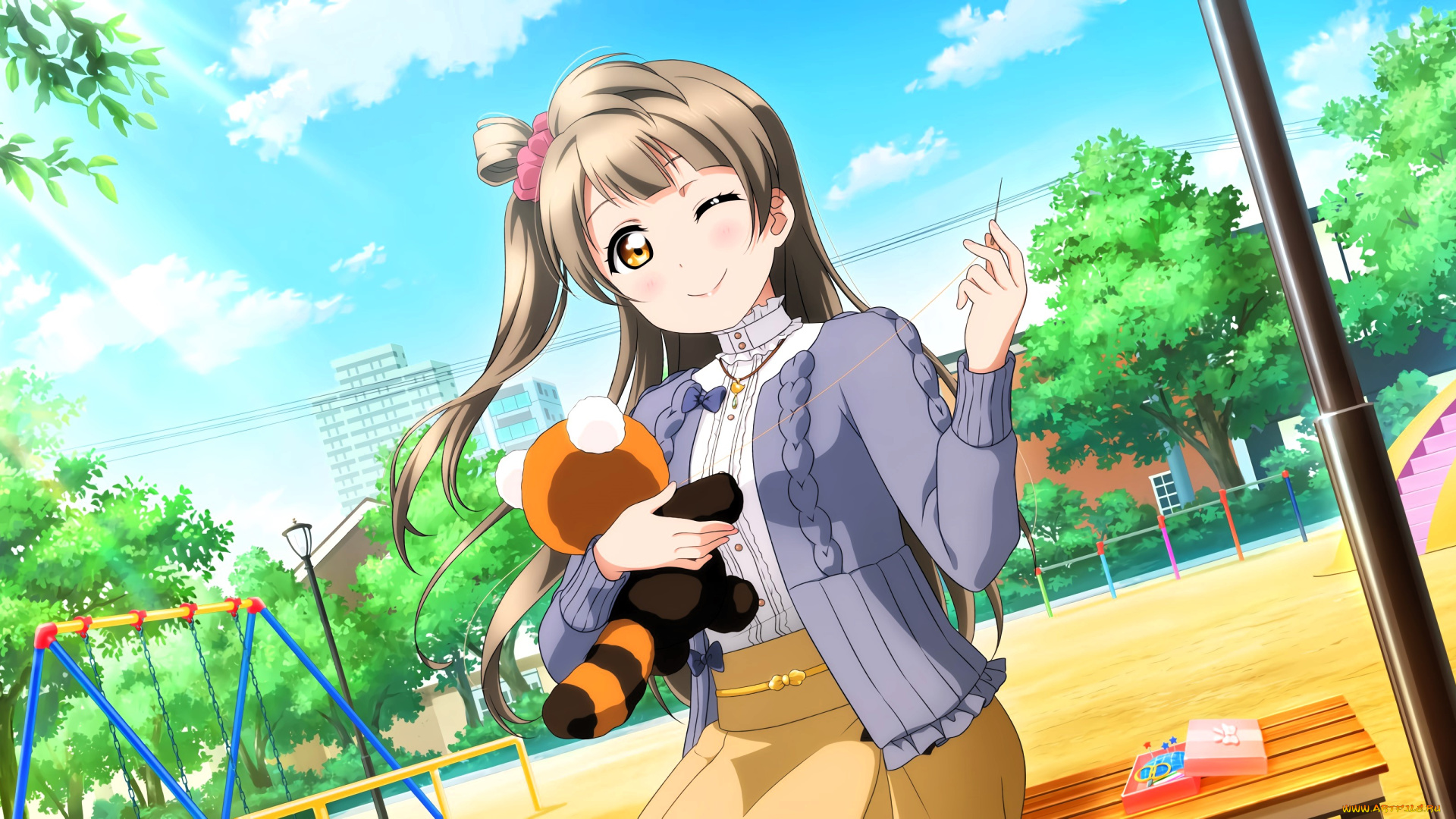 аниме, love, live, , school, idol, project, девочка, игрушка, площадка