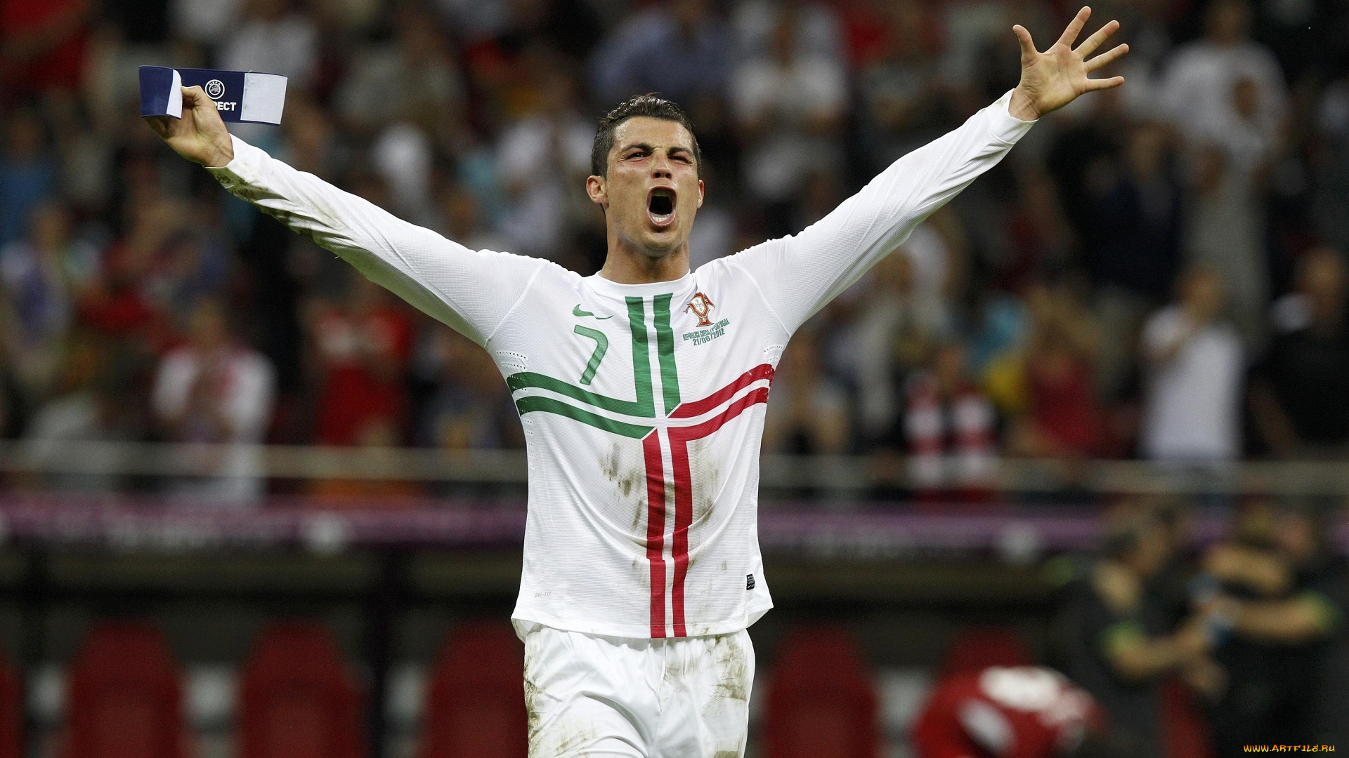 мужчины, cristiano, ronaldo, футболист, спортсмен, форма, радость