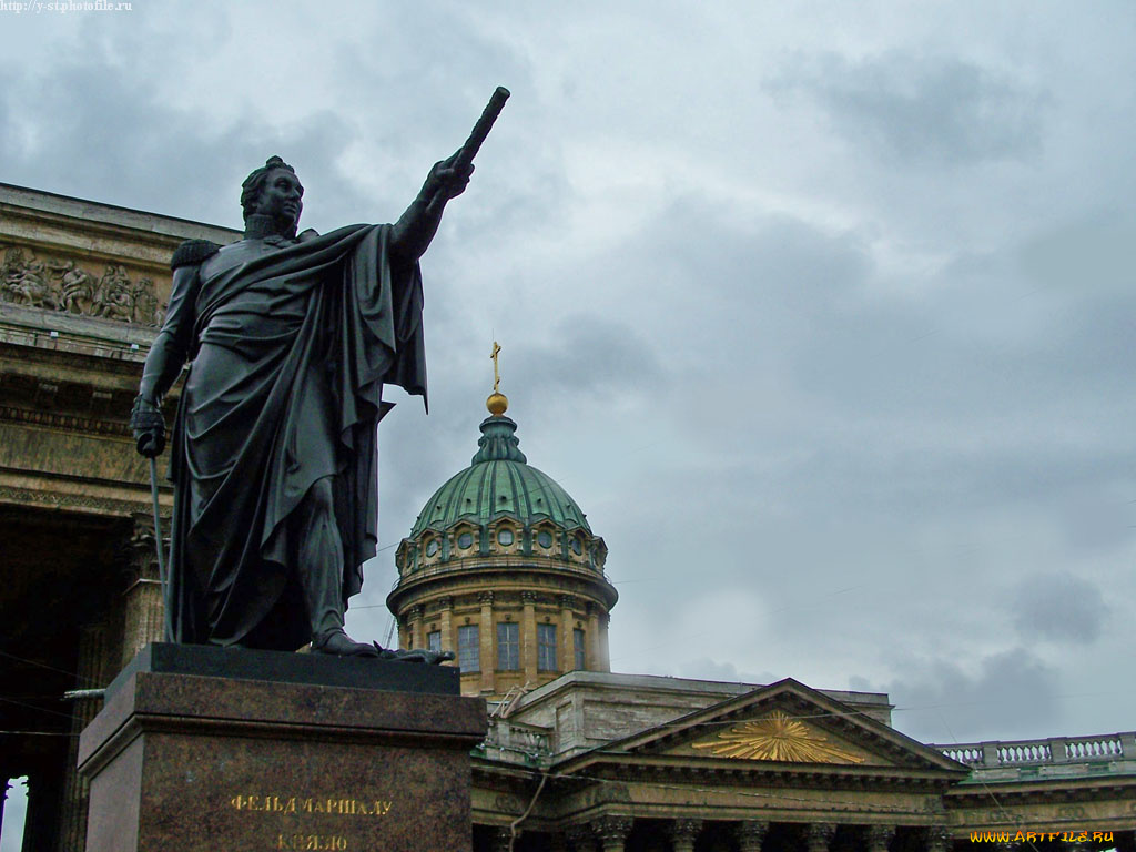 питер, казанский, собор, города, санкт, петербург, петергоф, россия