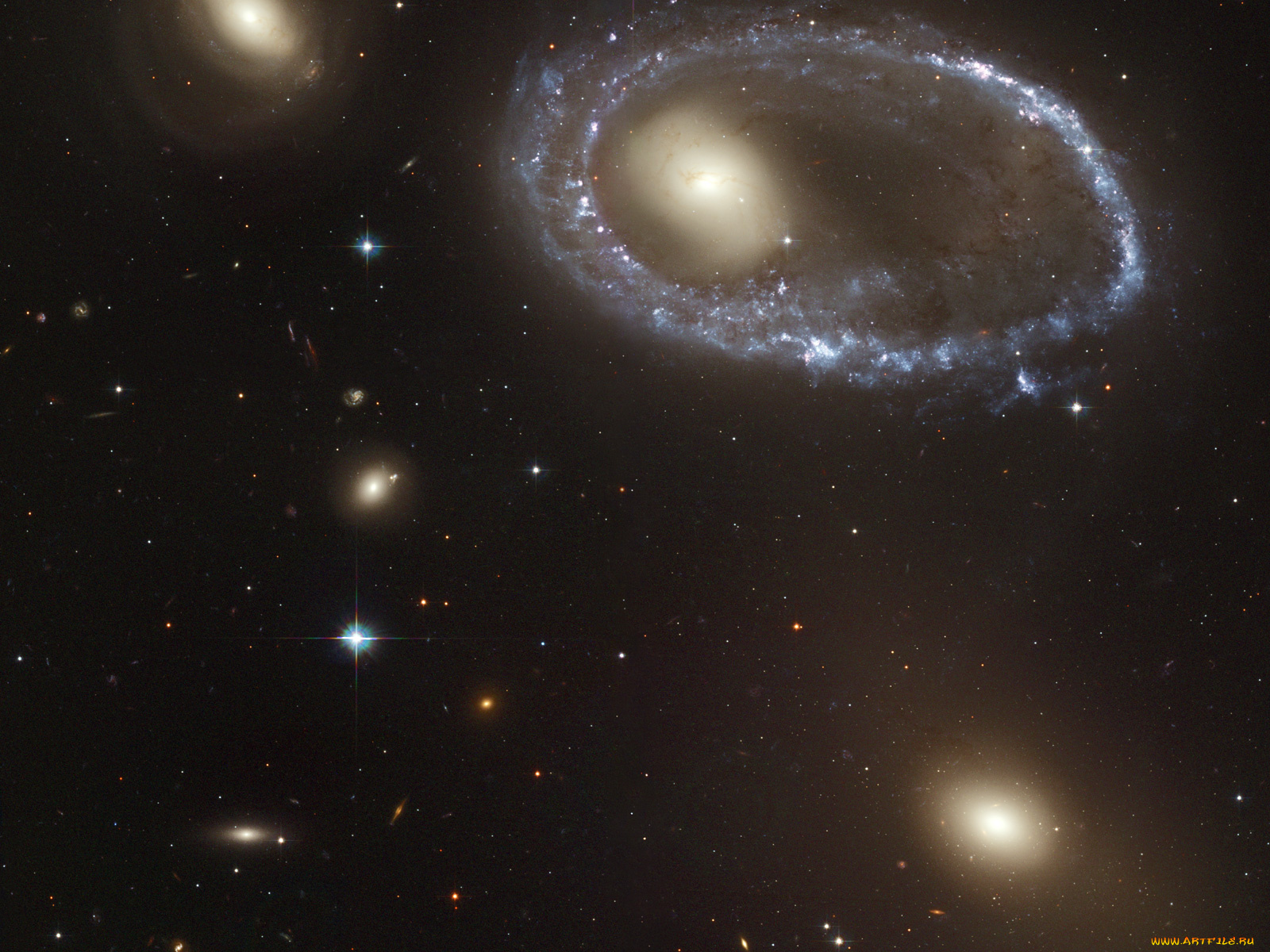 космос, галактики, туманности