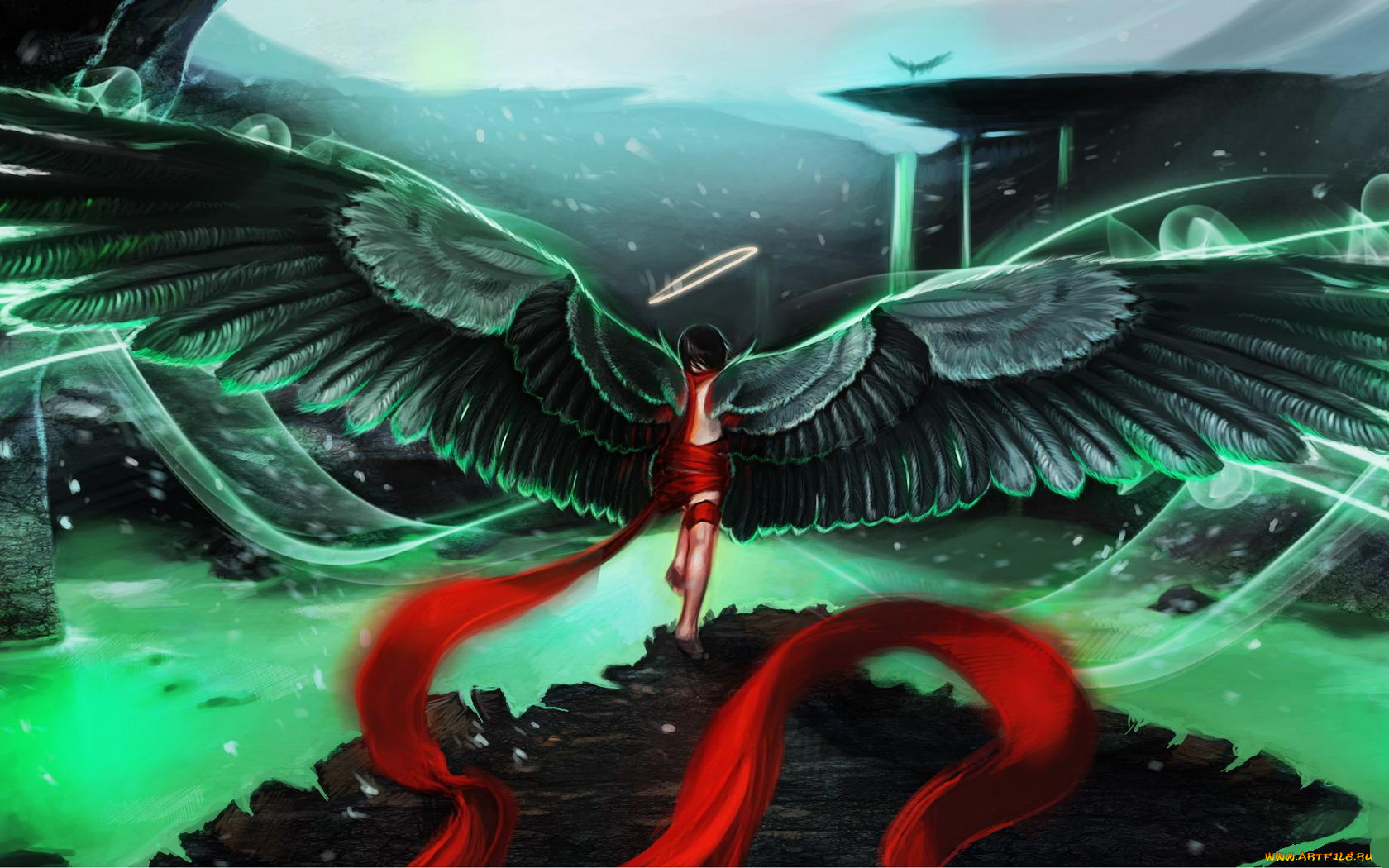 аниме, angels, demons