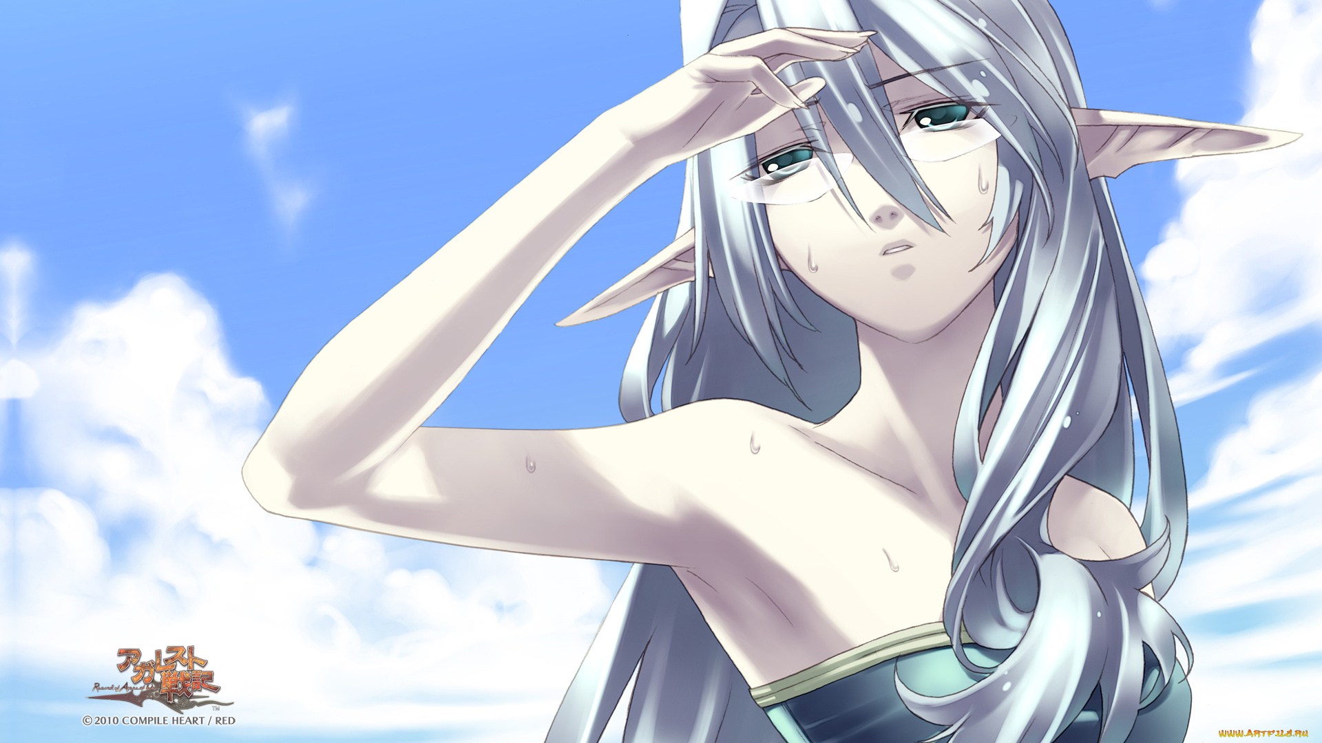 аниме, *unknown, другое, эльфийка, очки