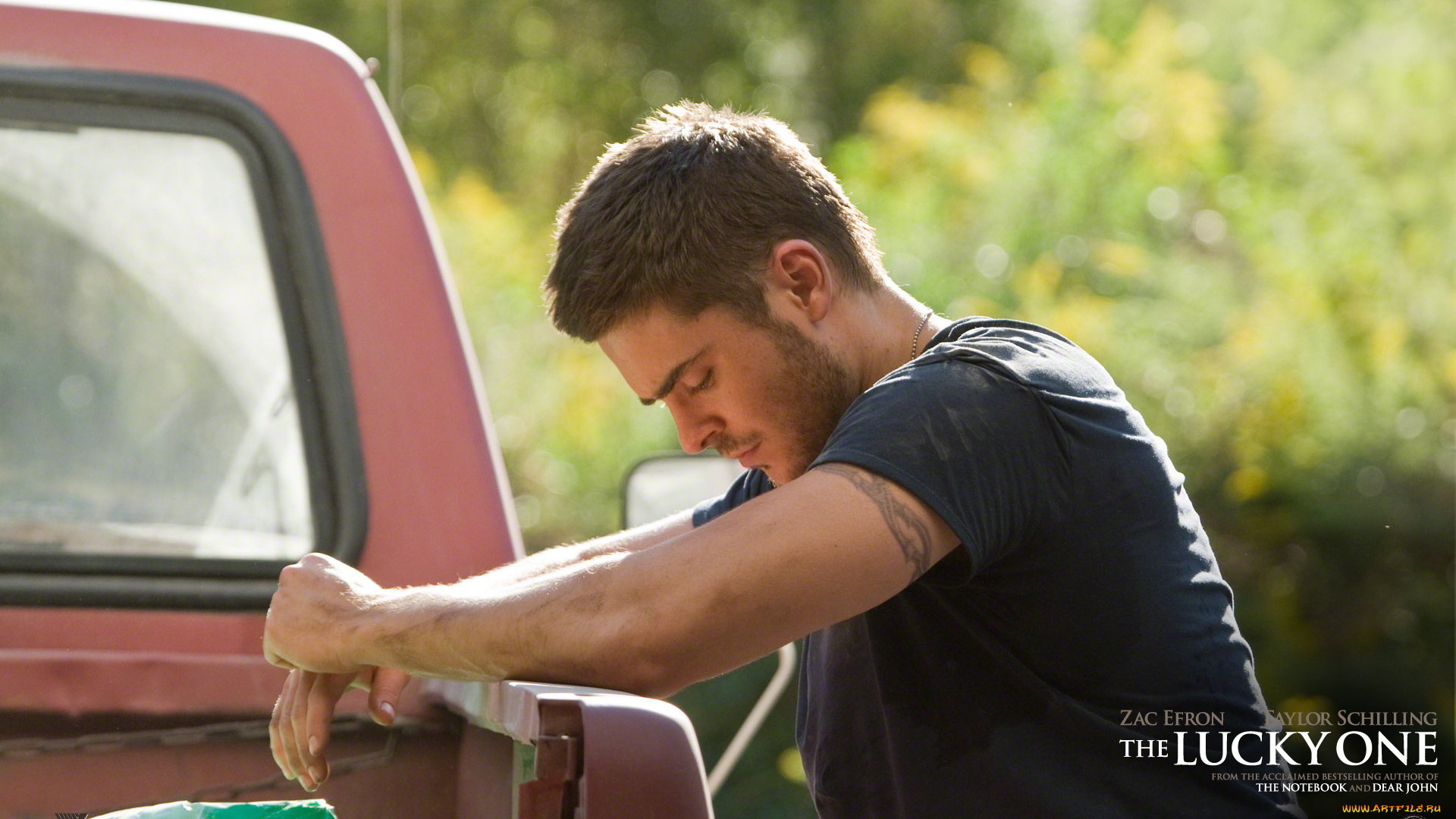 кино, фильмы, the, lucky, one, машина, грусть, тату, zac, efron