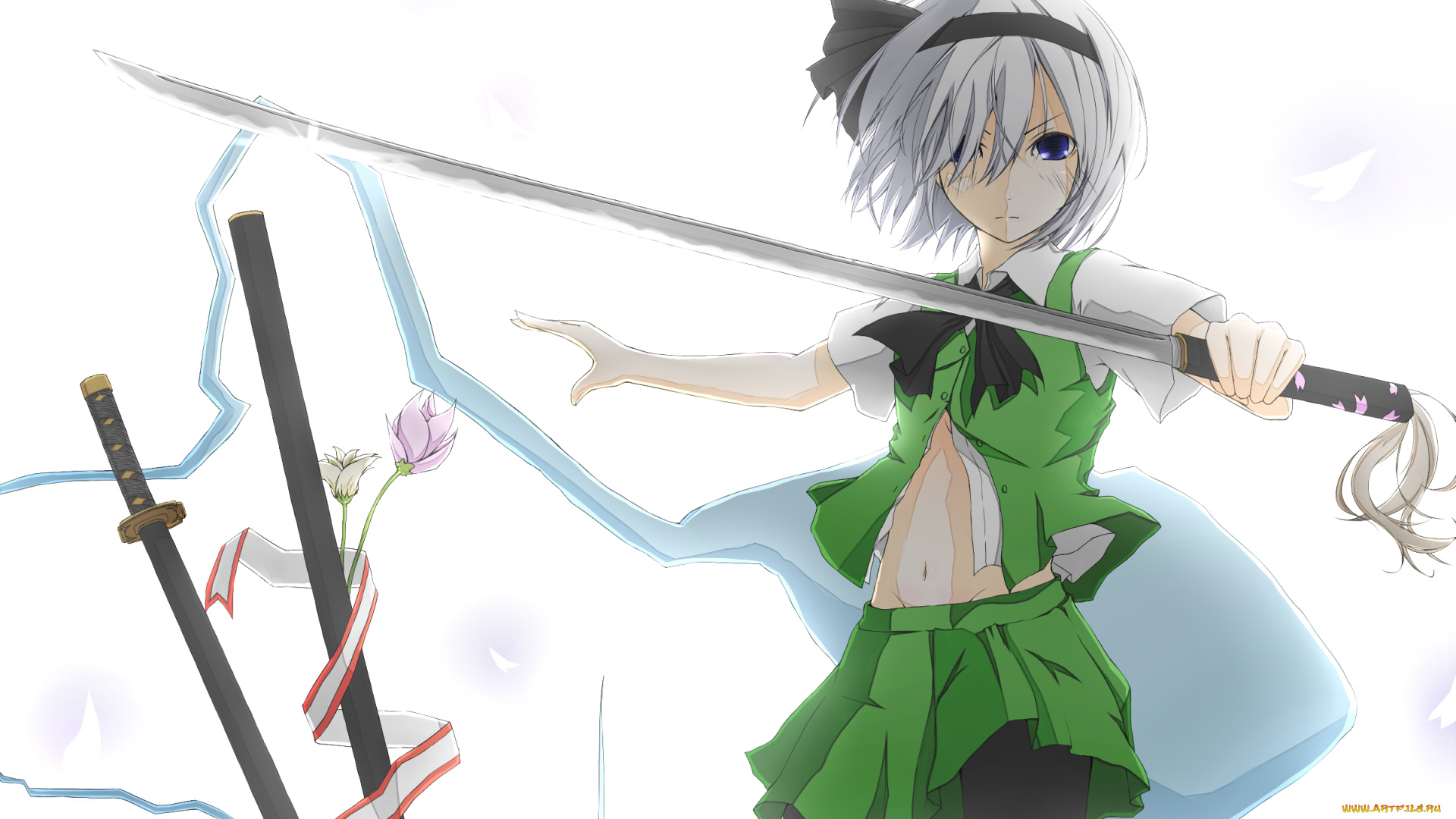 konpaku, youmu, аниме, touhou