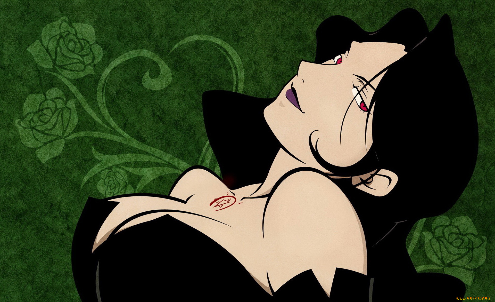 аниме, fullmetal, alchemist, стальной, алхимик, зеленый, фон