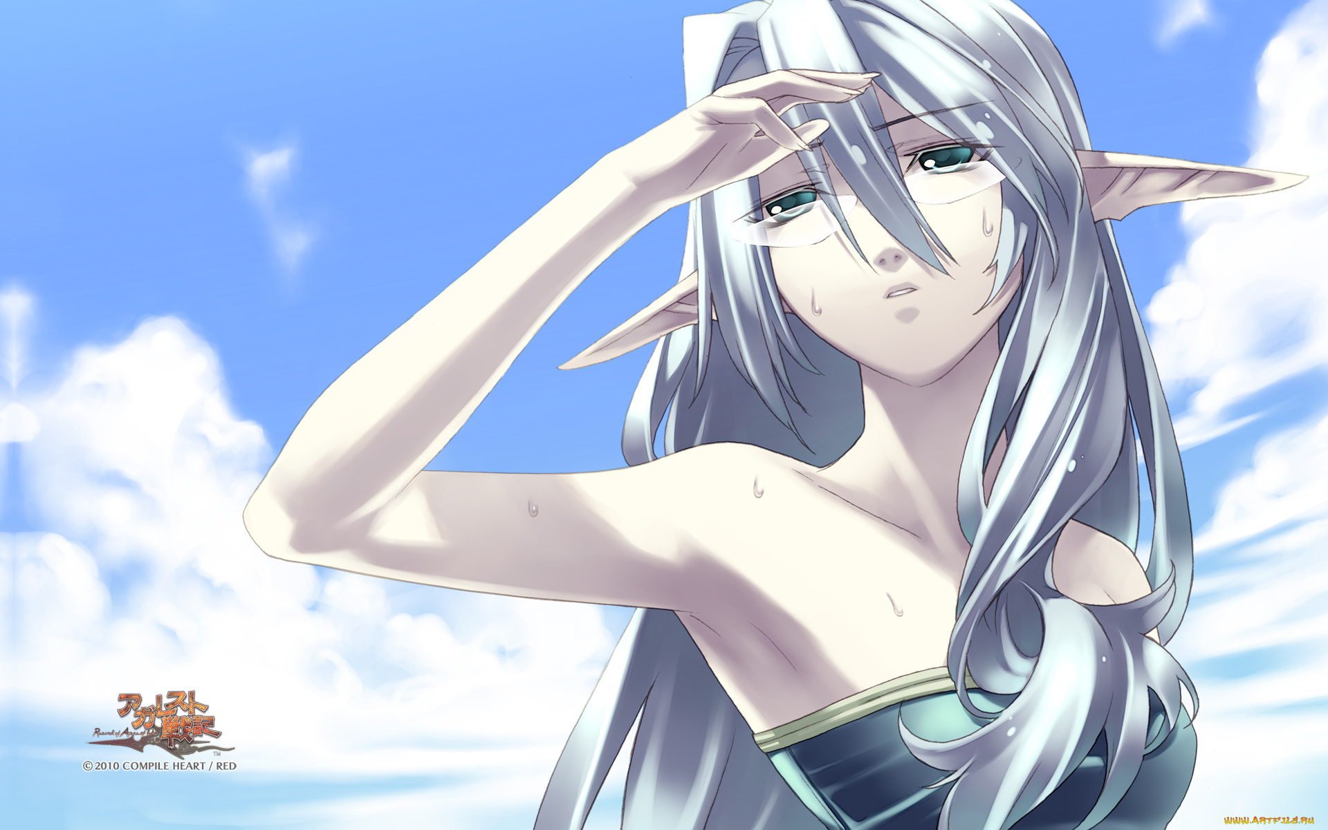 аниме, *unknown, другое, эльфийка, очки