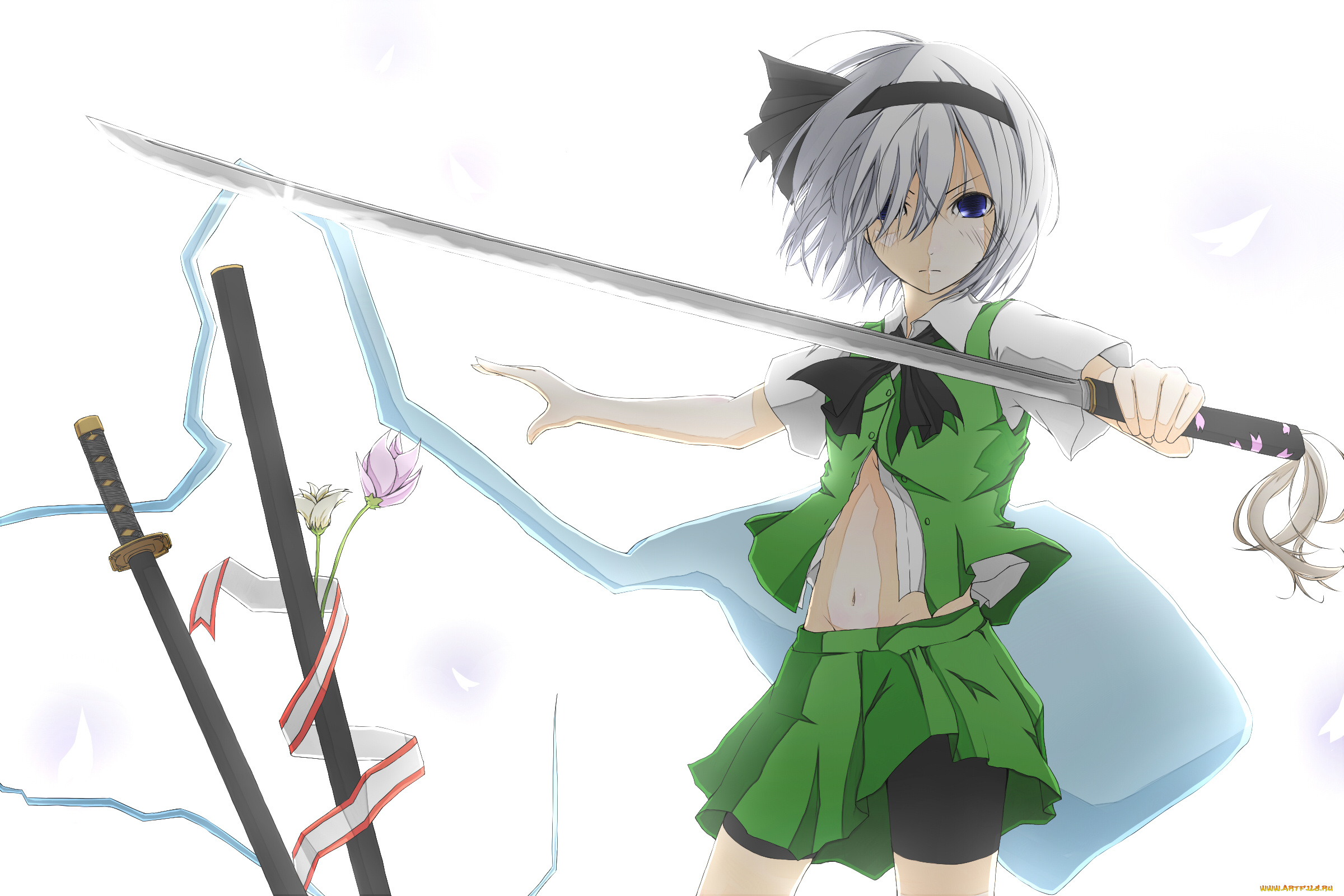 konpaku, youmu, аниме, touhou