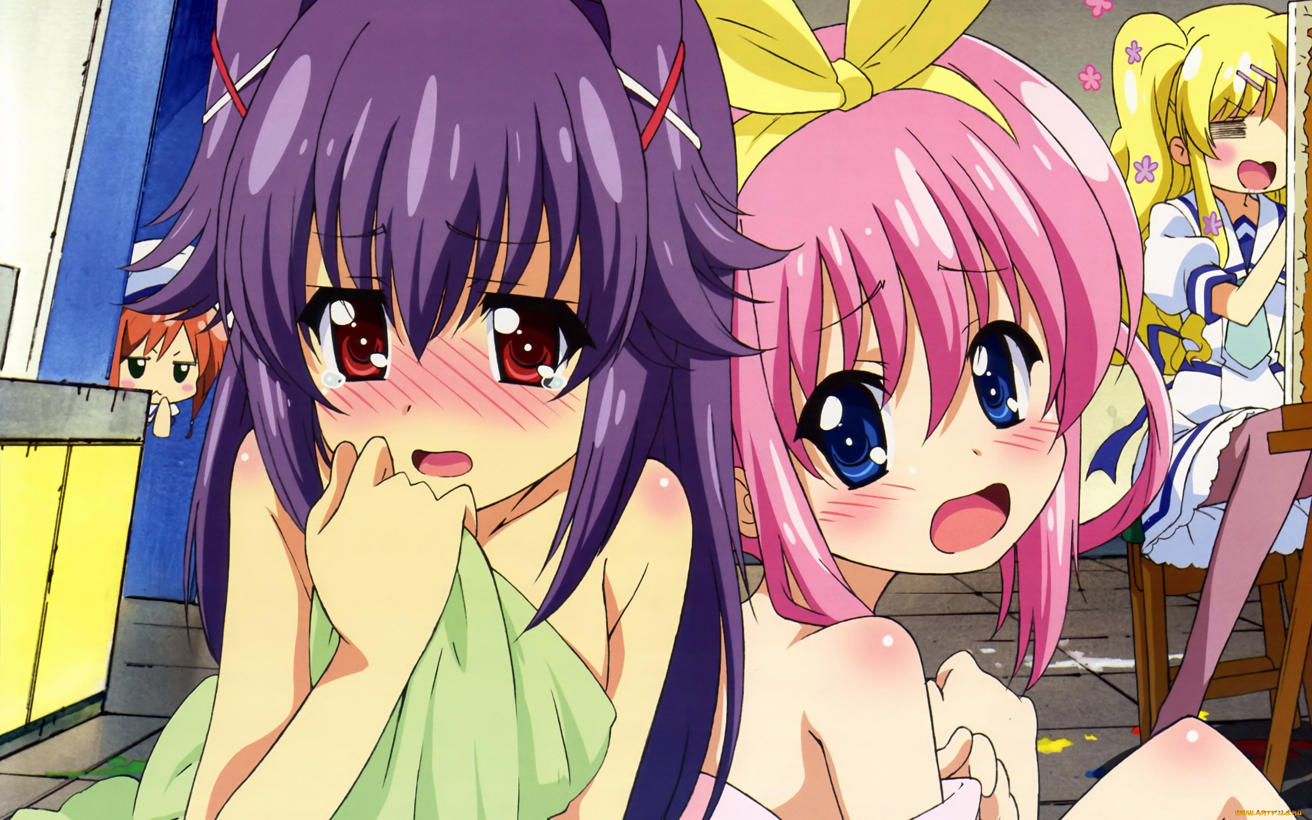 аниме, *unknown, другое, девушки, беседуют