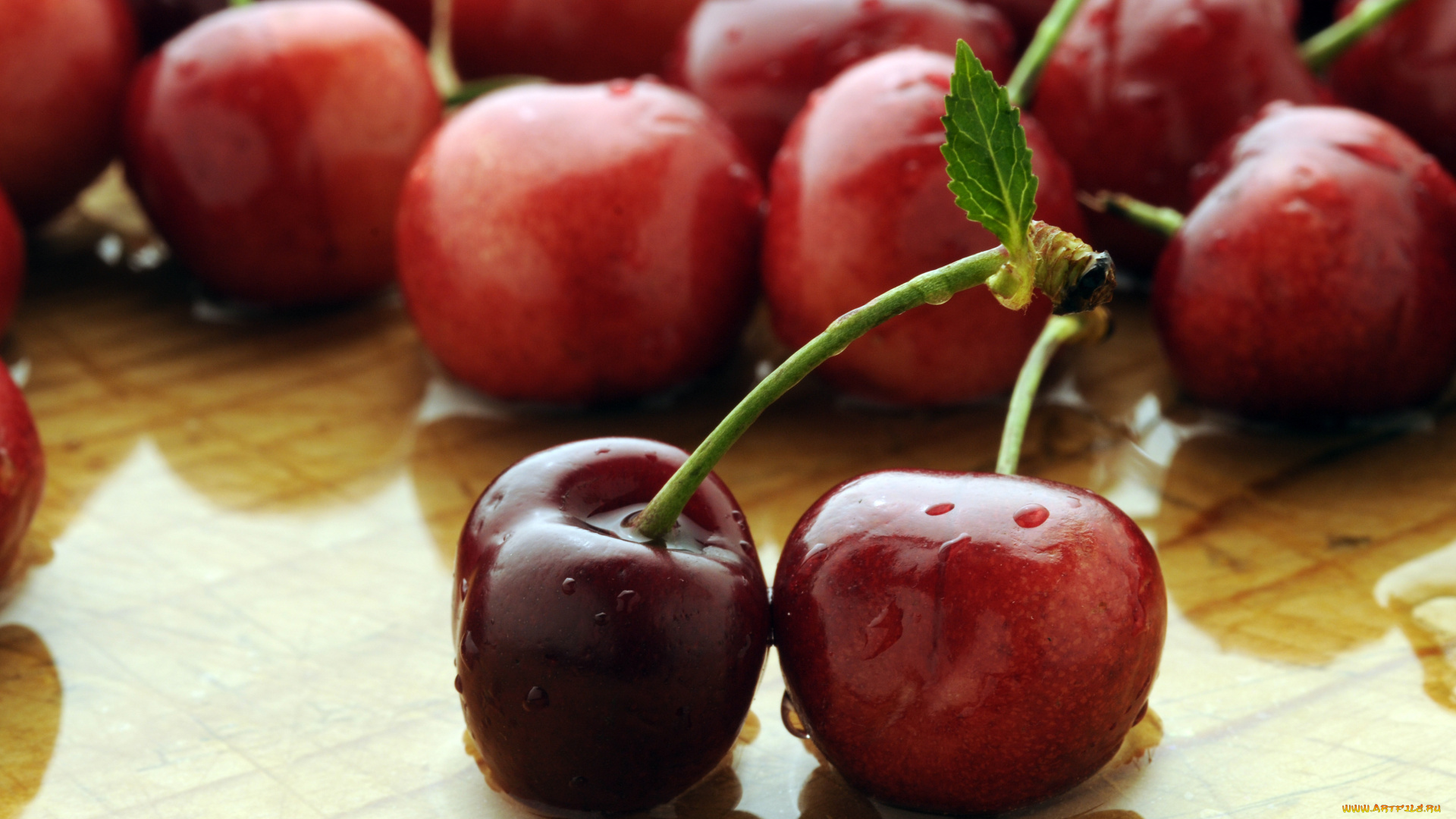 еда, вишня, черешня, ягоды