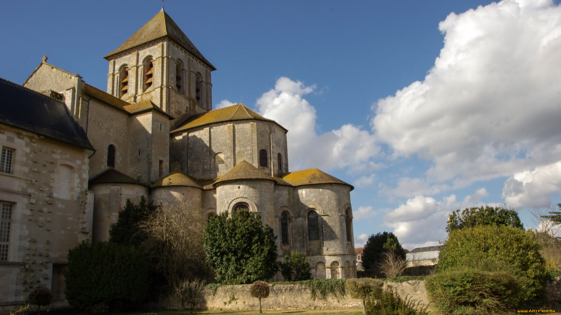 франция, сен, савен, города, дворцы, замки, крепости, замок