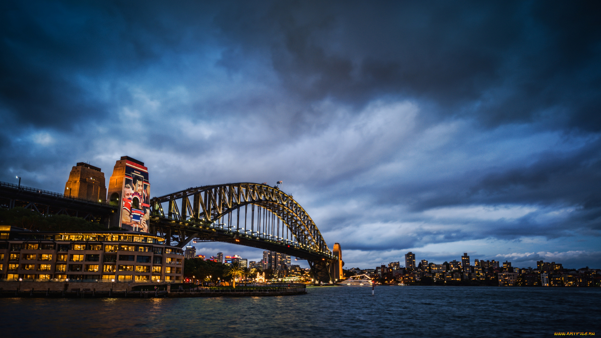 города, сидней, австралия, мост, sydney, australia, harbour, bridge, харбор-бридж, ночной, город