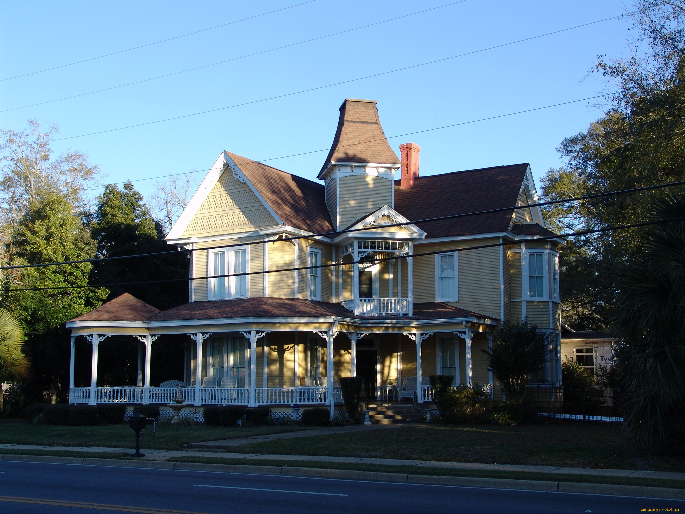 флорида, города, здания, дома, дом, деревья