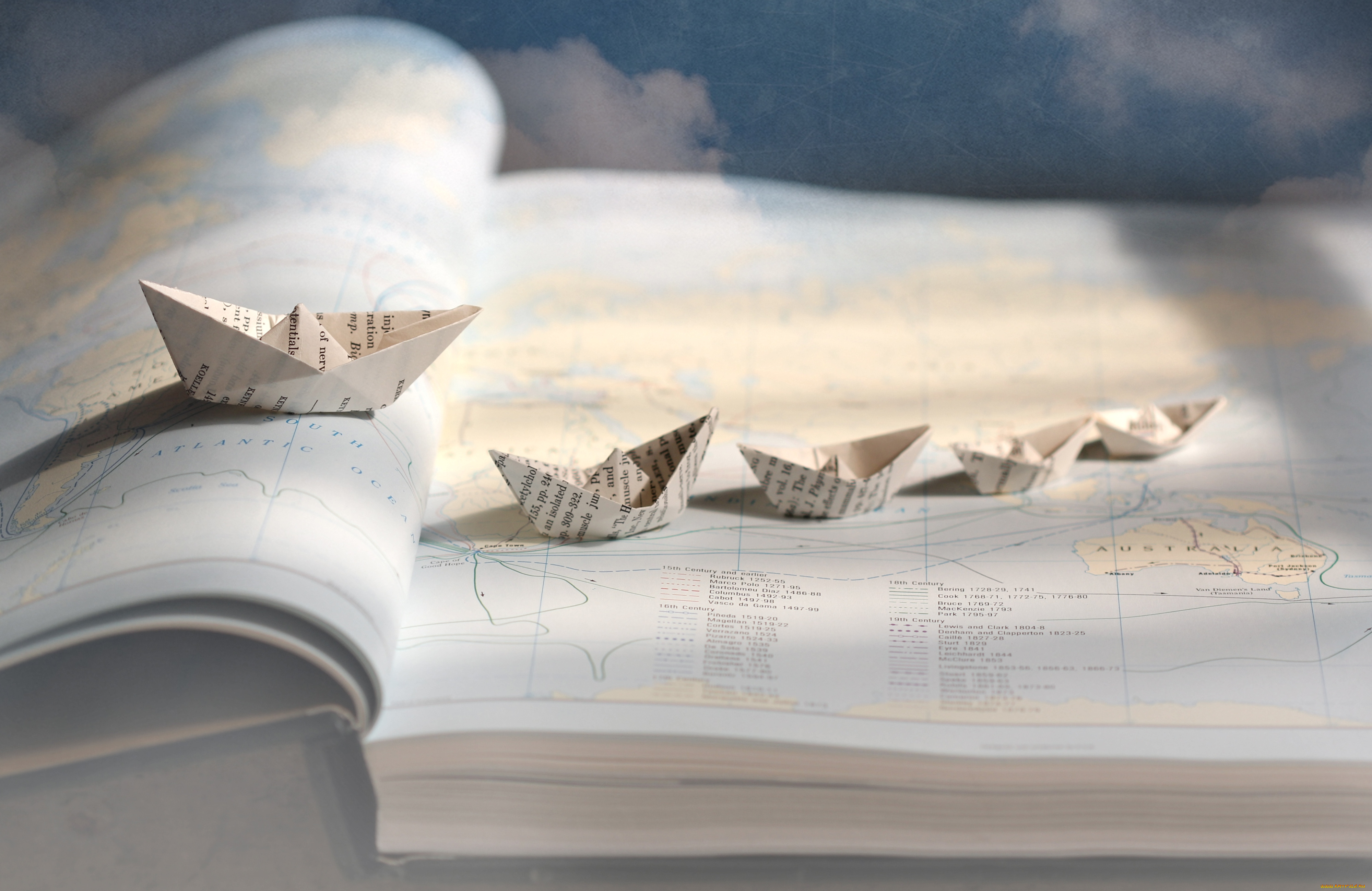 разное, другое, атлас, кораблики