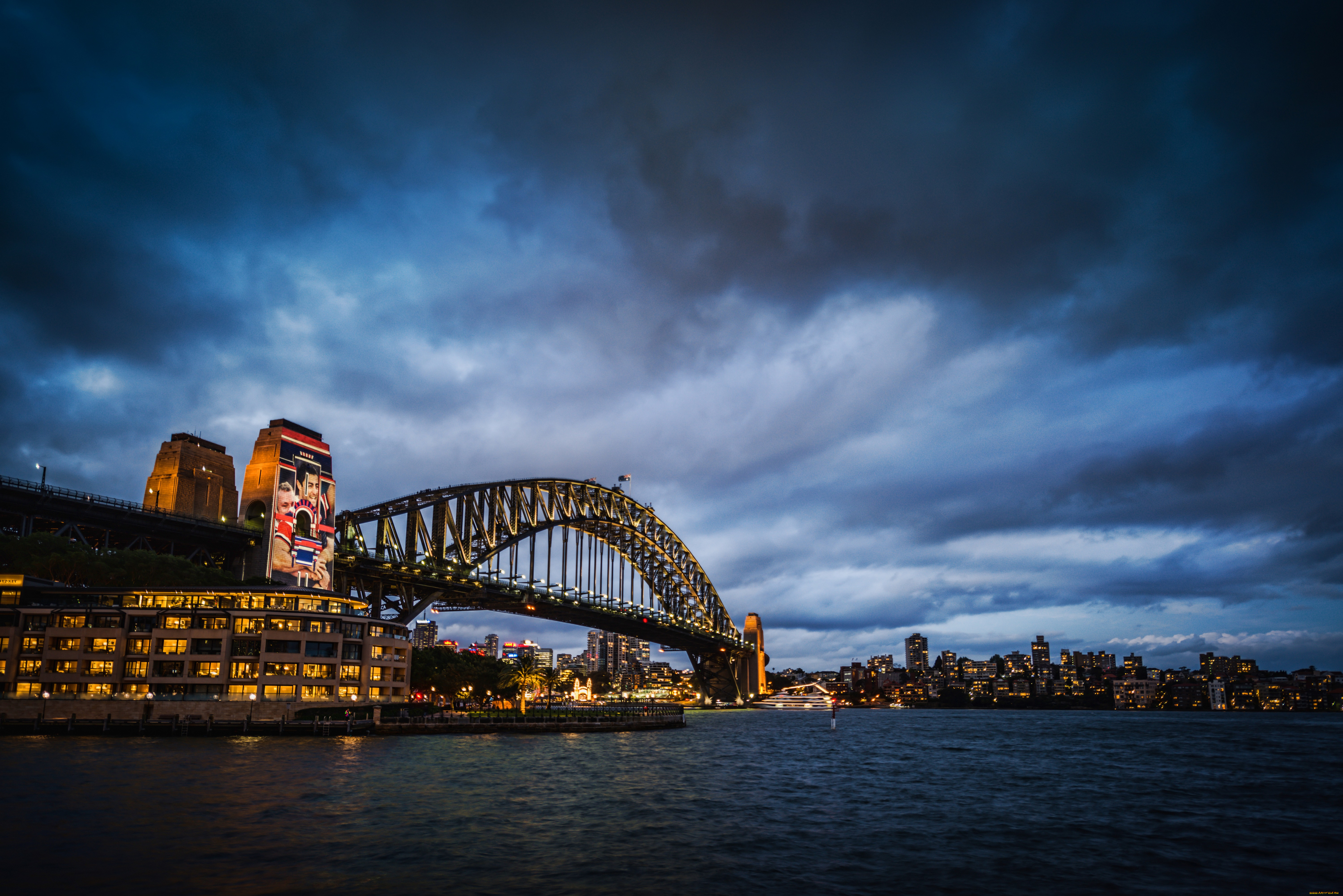 города, сидней, австралия, мост, sydney, australia, harbour, bridge, харбор-бридж, ночной, город