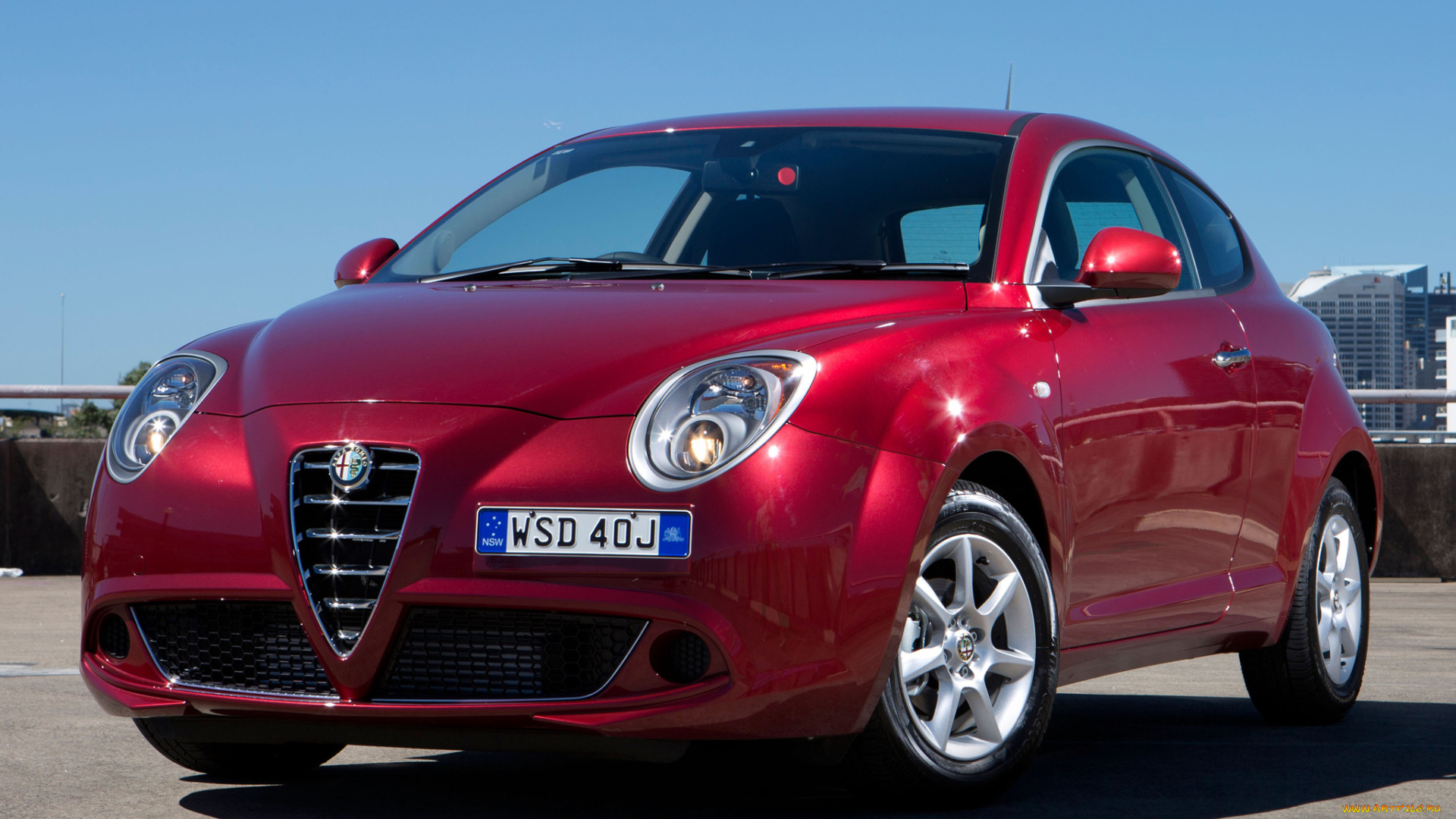 автомобили, alfa, romeo, alfa, romeo, mito, au-spec, 955, 2014, красный