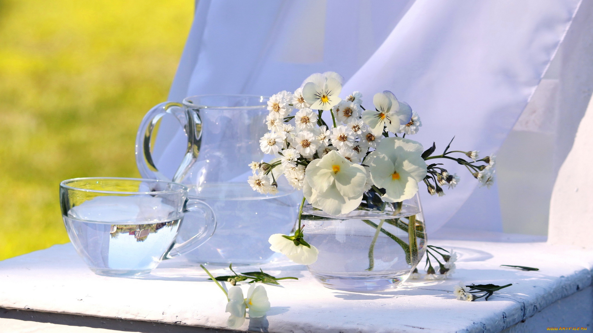 цветы, разные, вместе, анютины, глазки, композиция, лето, настроение, натюрморт, фото, фотонатюрморт