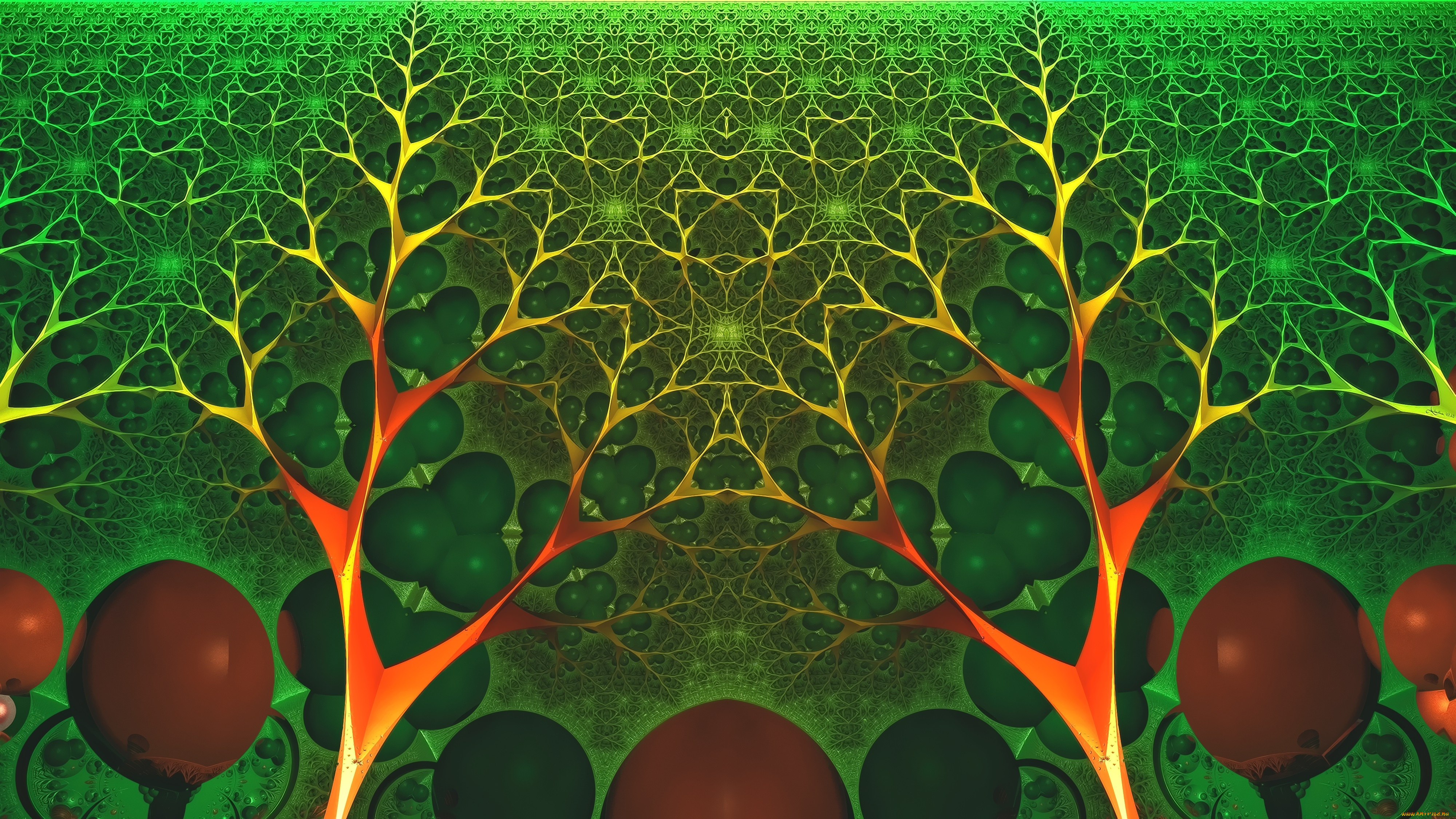 3д, графика, fractal, , фракталы, узор, цвета, фон