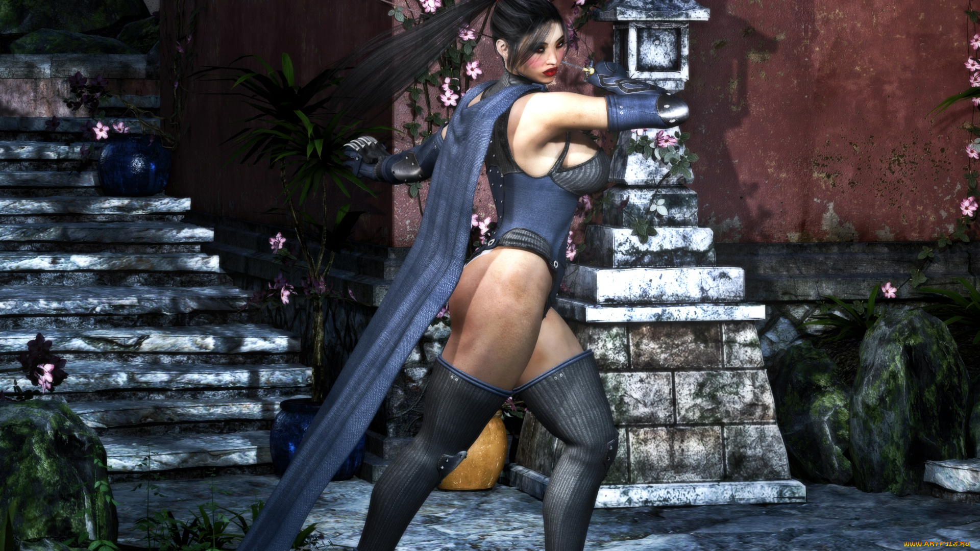 3д, графика, фантазия, , fantasy, оружие, фон, взгляд, девушка