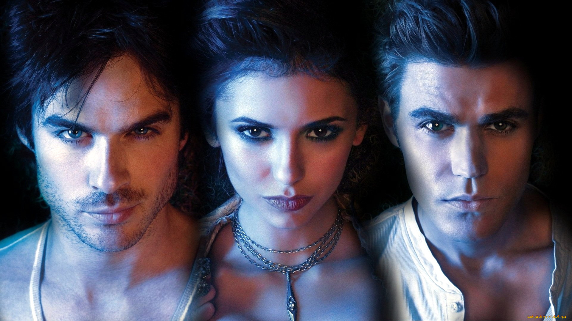 кино, фильмы, the, vampire, diaries, трио, elena, damon, stefan