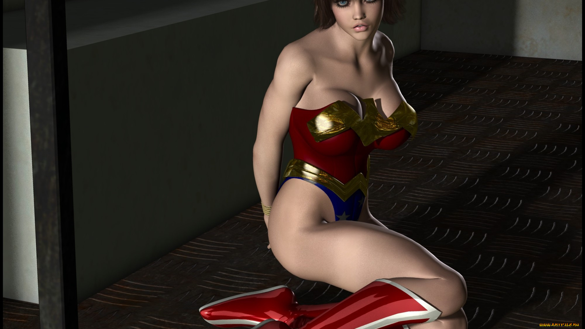 lordsnot, 3д, графика, фантазия, , fantasy, девушка, взгляд, фон, супермен